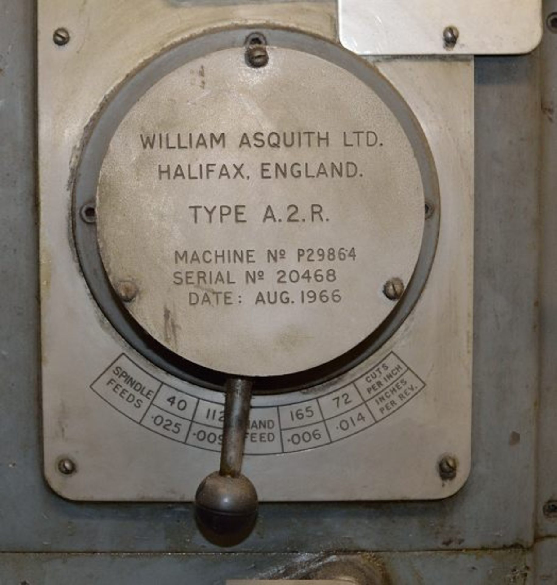 Asquith A2R radial pillar drilling machine - Image 7 of 7