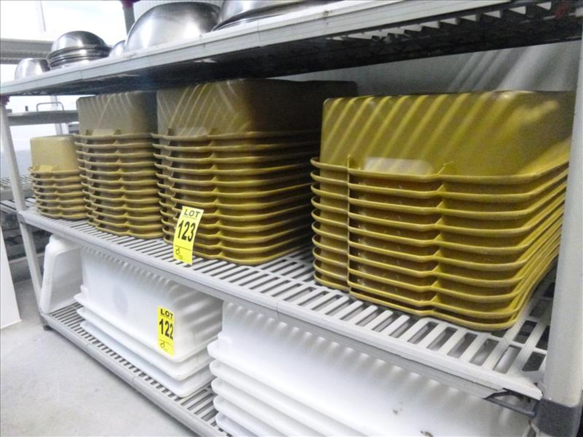 gold plastic bus tubs