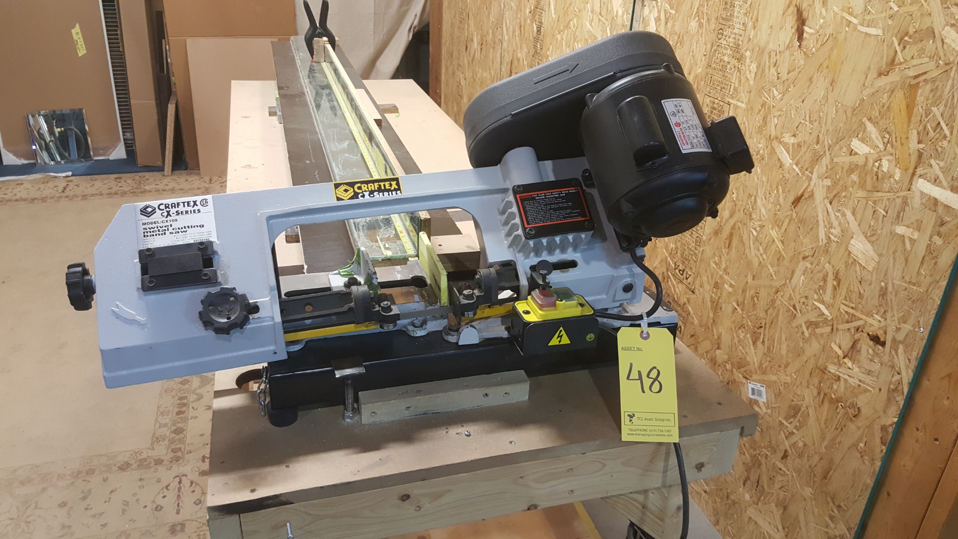 Craftex swivel metal cutting band saw mod.cx109 with table and clamps