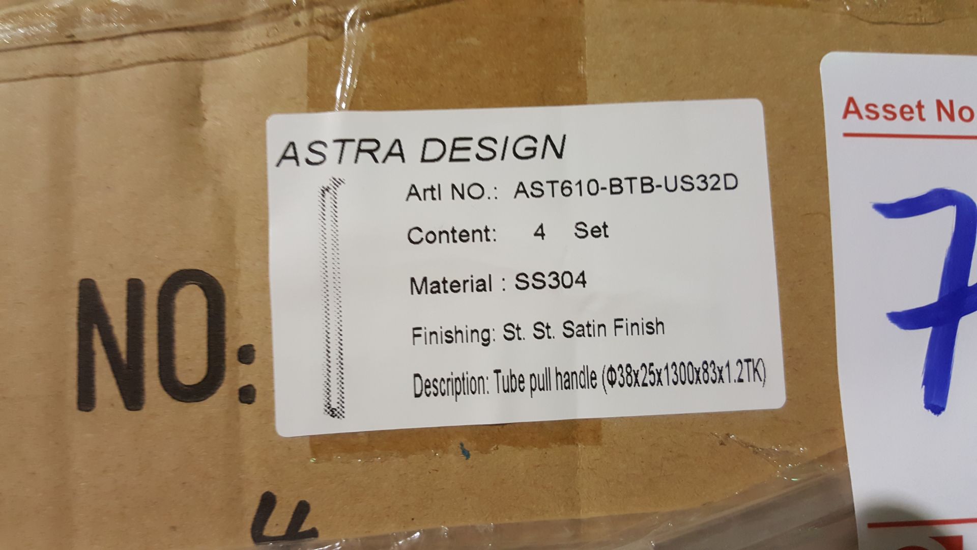 Astra tube pull handles mod.AST610-BTB-US32D (x16) - Image 2 of 2