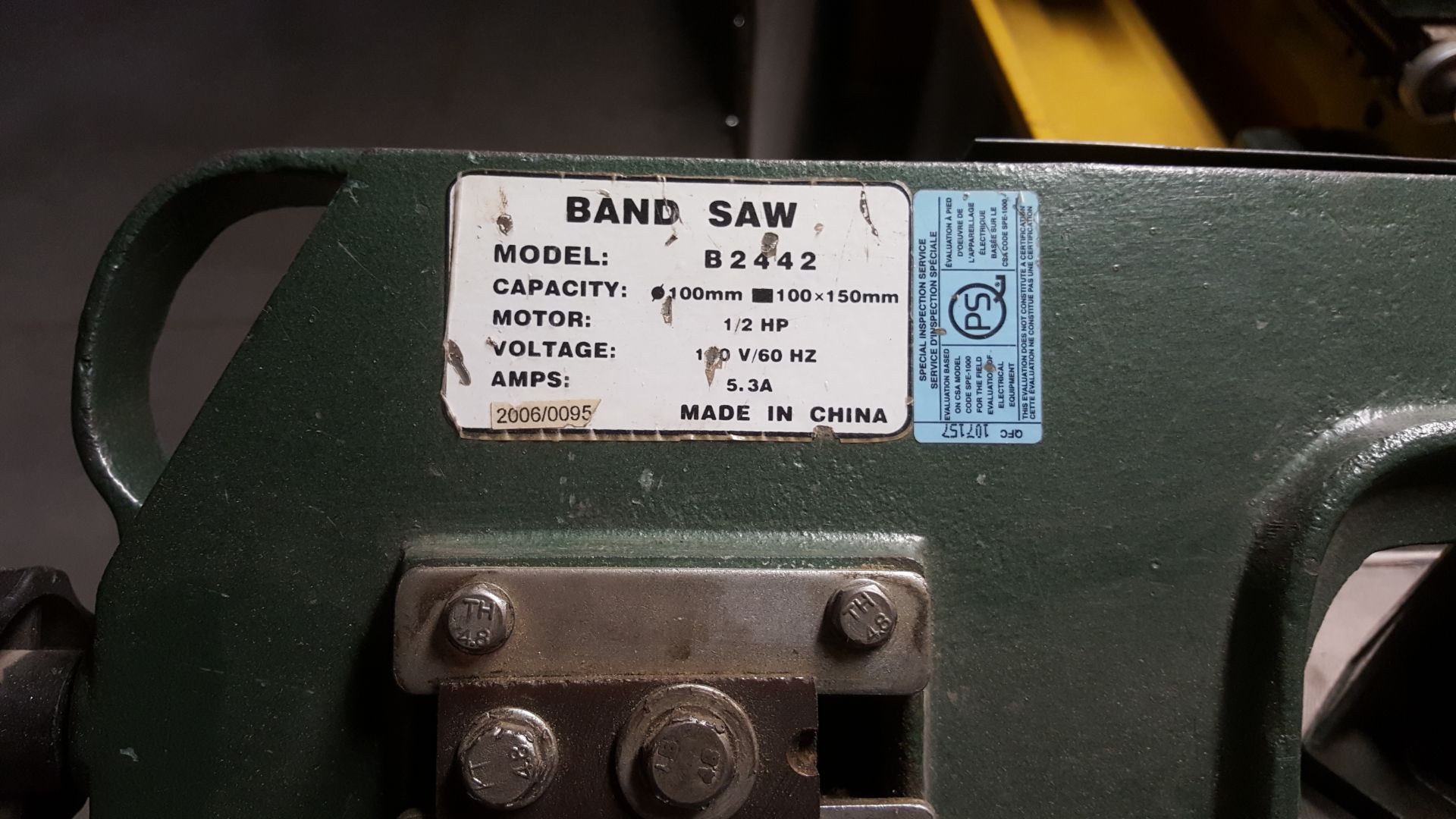 Craftex band saw mod.B2442 - Image 3 of 3