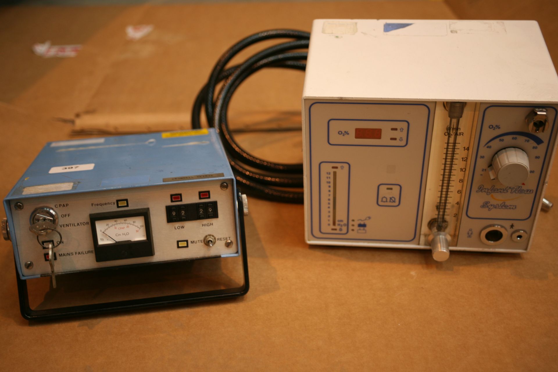 Infant Flow Systems NCPAP Unit And MIE CPAP/ Ventilator Unit