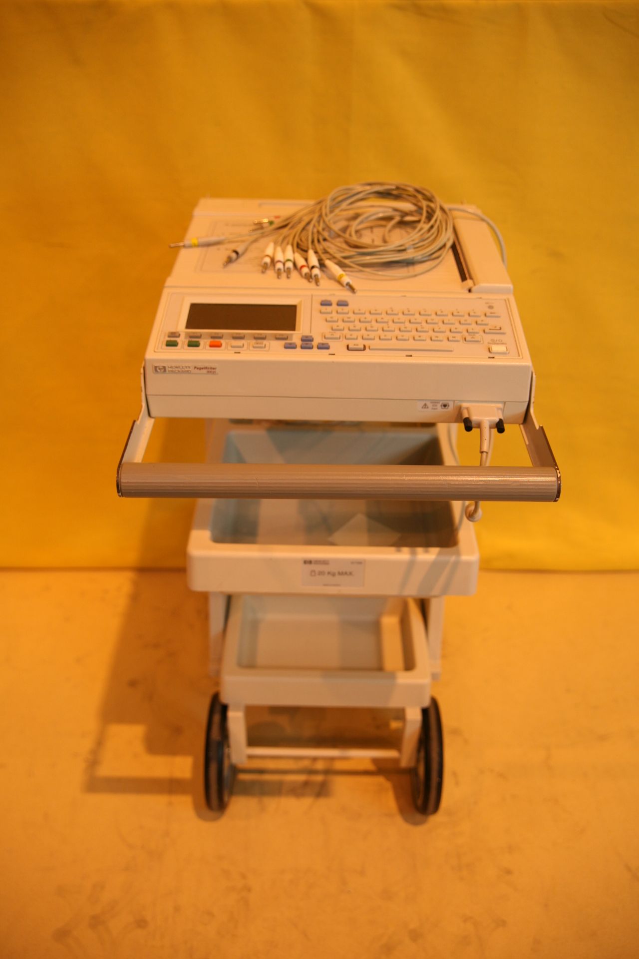 Philips Page Writer 300pi ECG Machine with ECG CABLE In Trolley