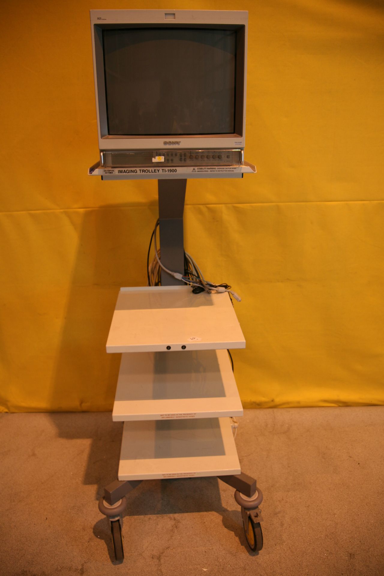 Olympus Stack Trolley TI-1900 With Sony Trinitron Monitor