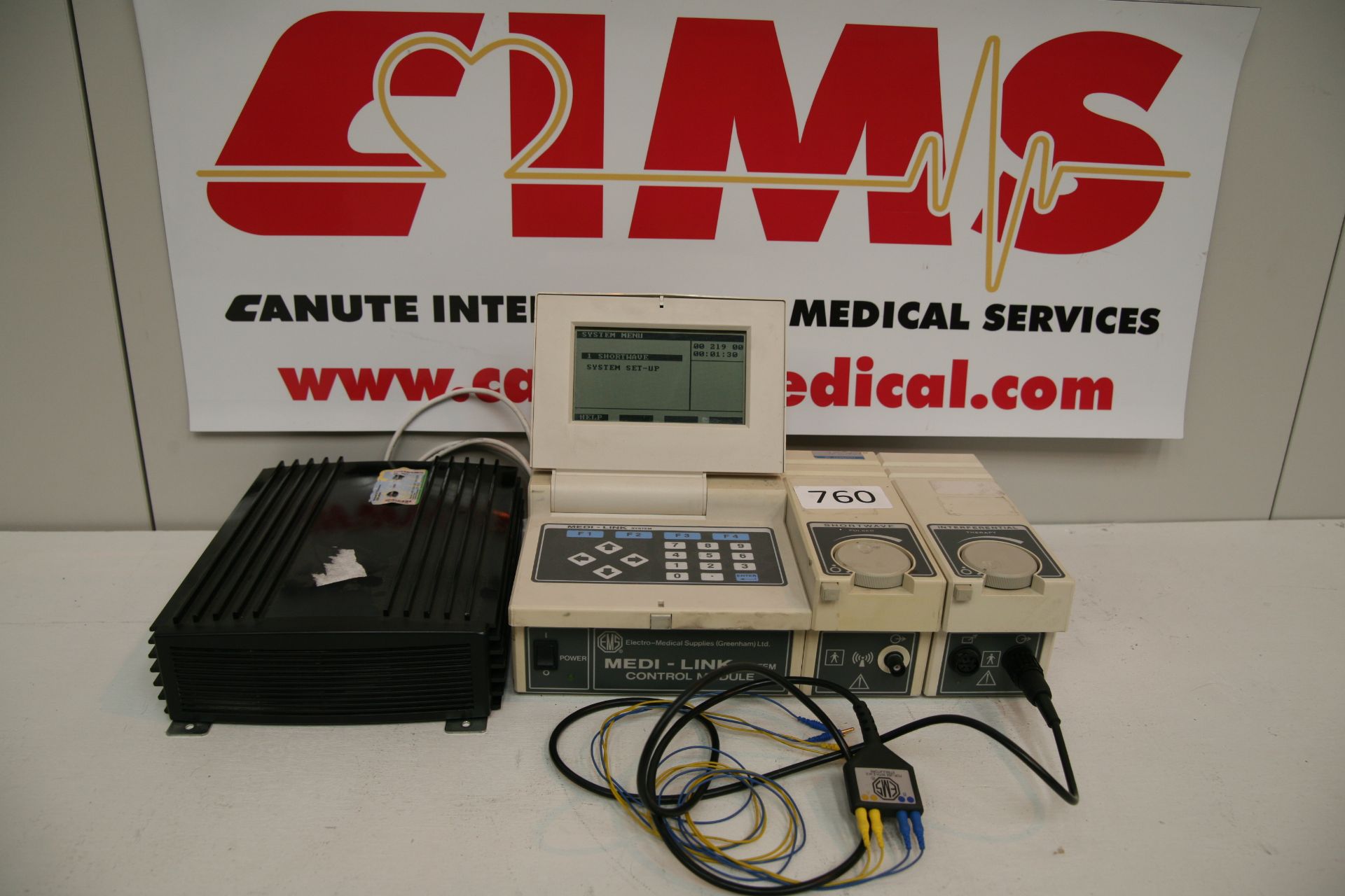 Medi Link Control Module with Interferential Therapy Module and Shortwave Pulsed Module *Power Up*