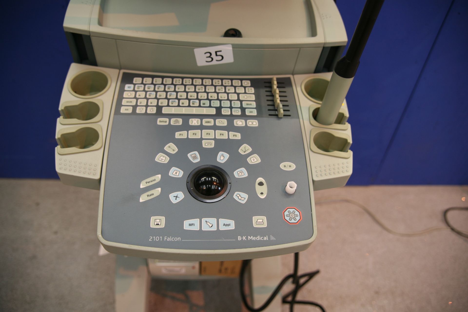 B-K Medical 2101 Falcon Ultrasound With Sony Printe, probe Type 8658-T-8658-S 5. - Image 2 of 3