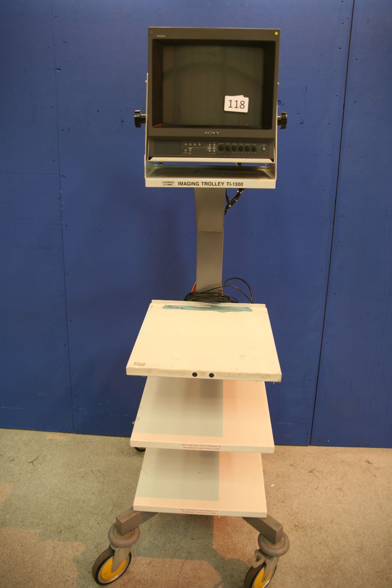 OlmpusKeymed Imaging Trolley TI-1300 Stack Tolley With Sony Trintiron Monitron