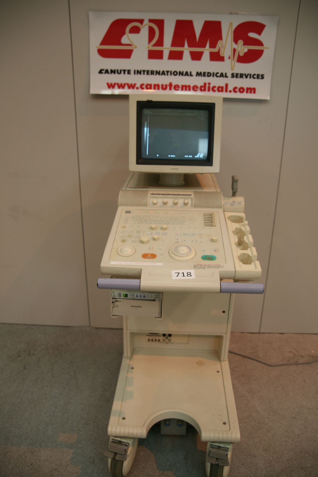 Toshiba ECC CEE Ultrasound Unit With Probe Toshiba PLF-703NT 7.