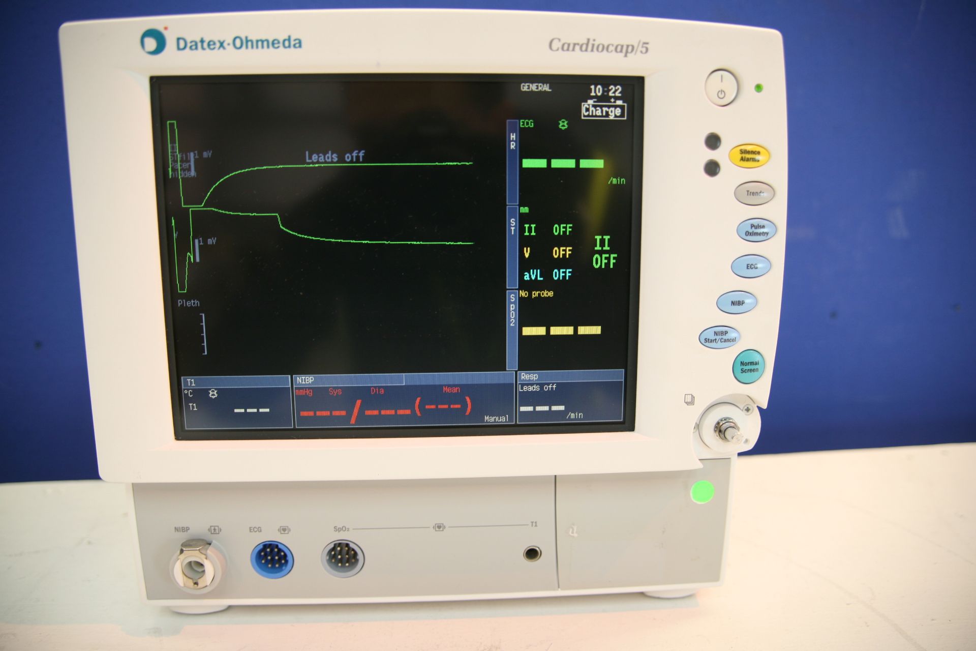 Datex Ohmeda Cardiocap/5 Patient Monitor With Nibp Cuff Hose,ECG Cable, - Image 2 of 2