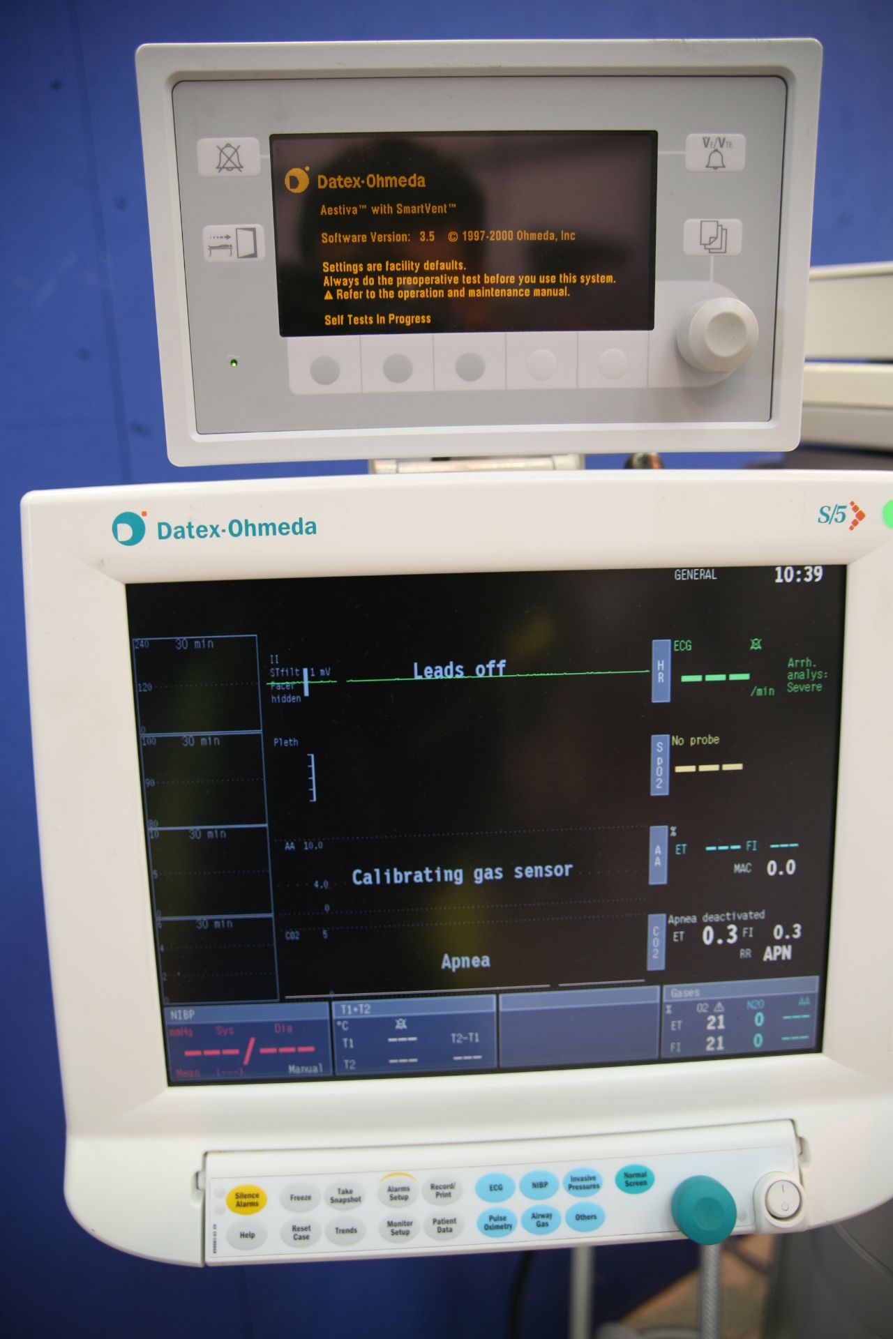 Datex Ohmeda Aestiva 5 Anesthesia Machine With Datex Ohmeda S/5 Patient Monitor And SmartVent, - Image 5 of 5