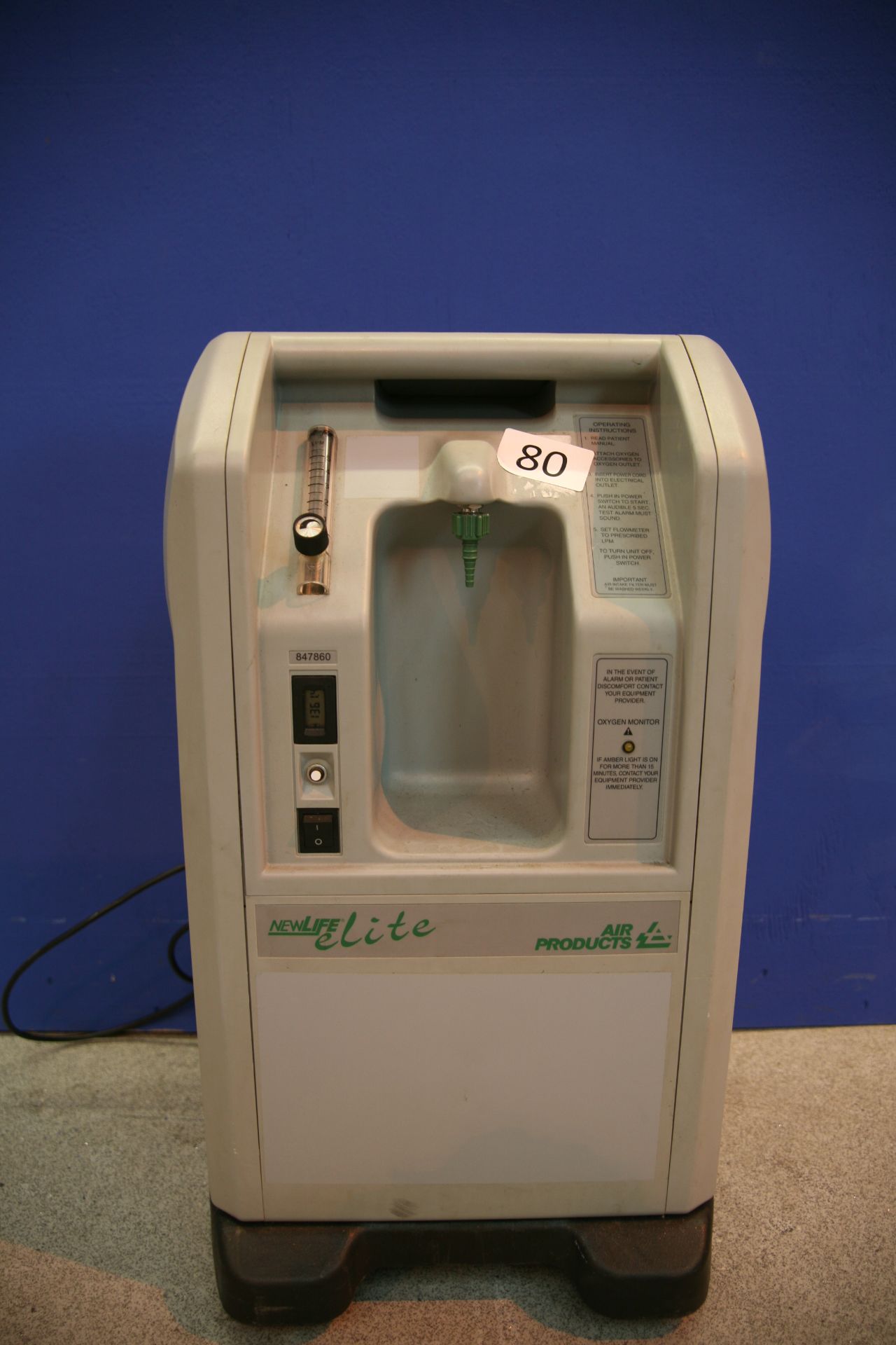 Air Products New Life Elite 5 Litre Oxygen Concentrator *Powers Up*