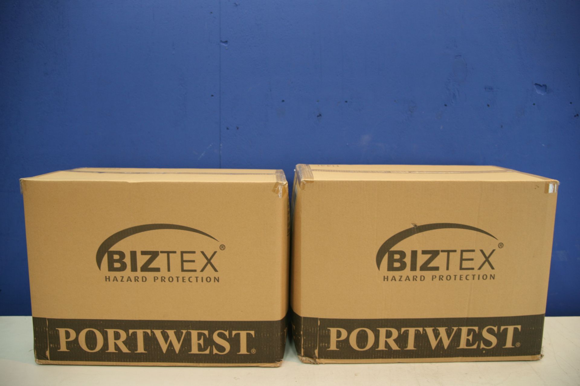 2x Box Of Portwest Biztex Micro Porous Hazardous Protection Suits (Approximately 50 Per Box)