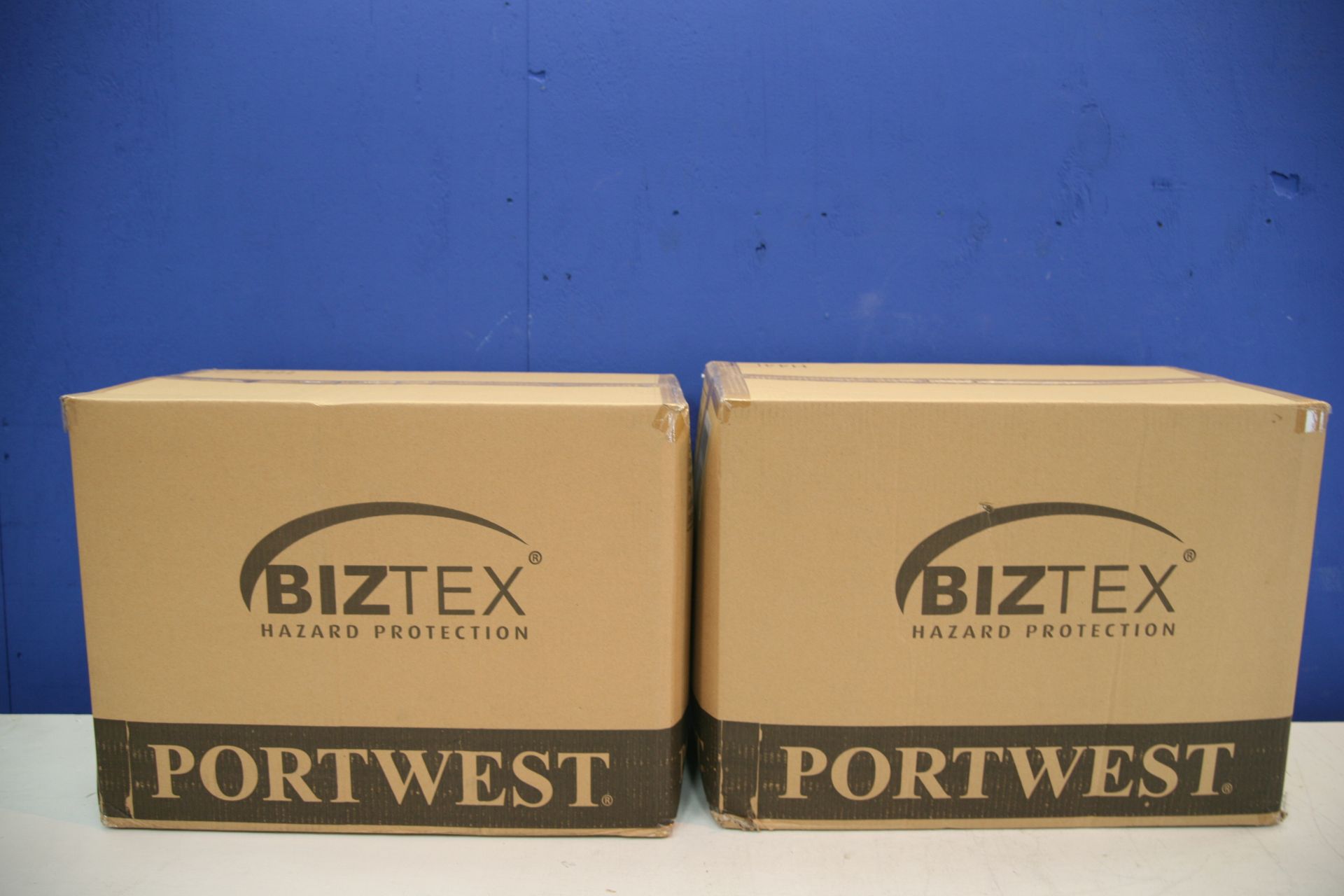 2x Box Of Portwest Biztex Micro Porous Hazardous Protection Suits (Approximately 50 Per Box)