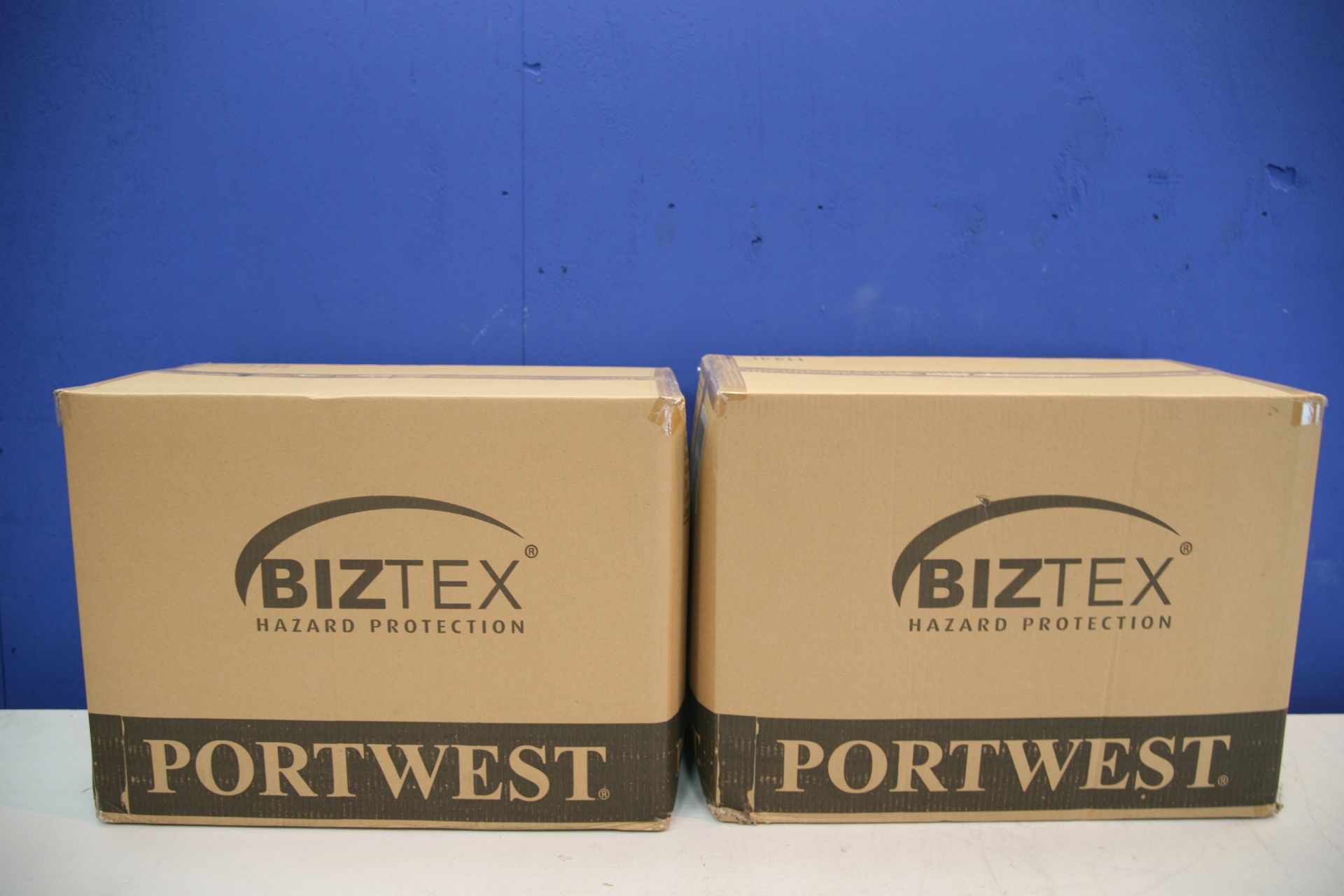 2x Box Of Portwest Biztex Micro Porous Hazardous Protection Suits (Approximately 50 Per Box)