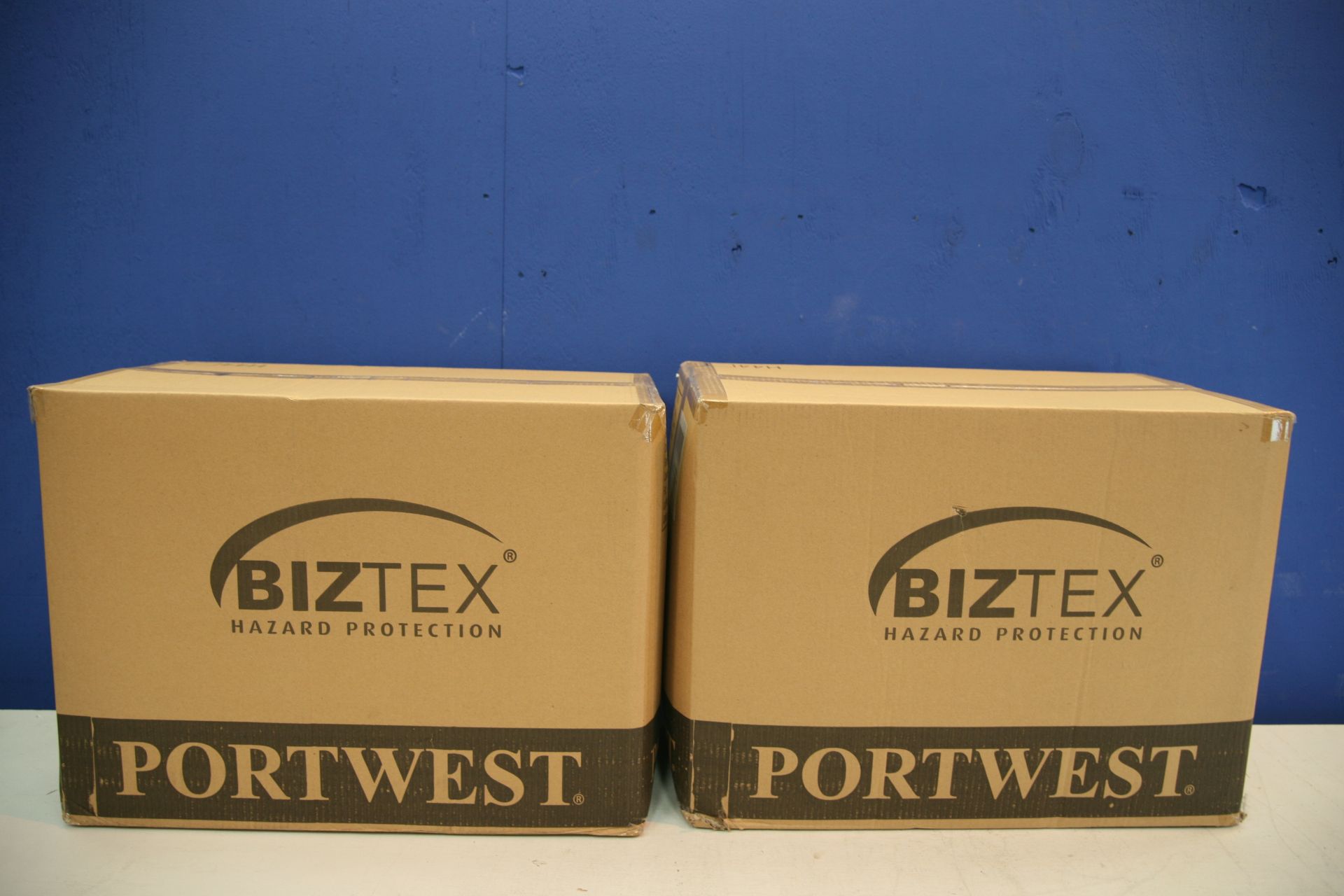 2x Box Of Portwest Biztex Micro Porous Hazardous Protection Suits (Approximately 50 Per Box)