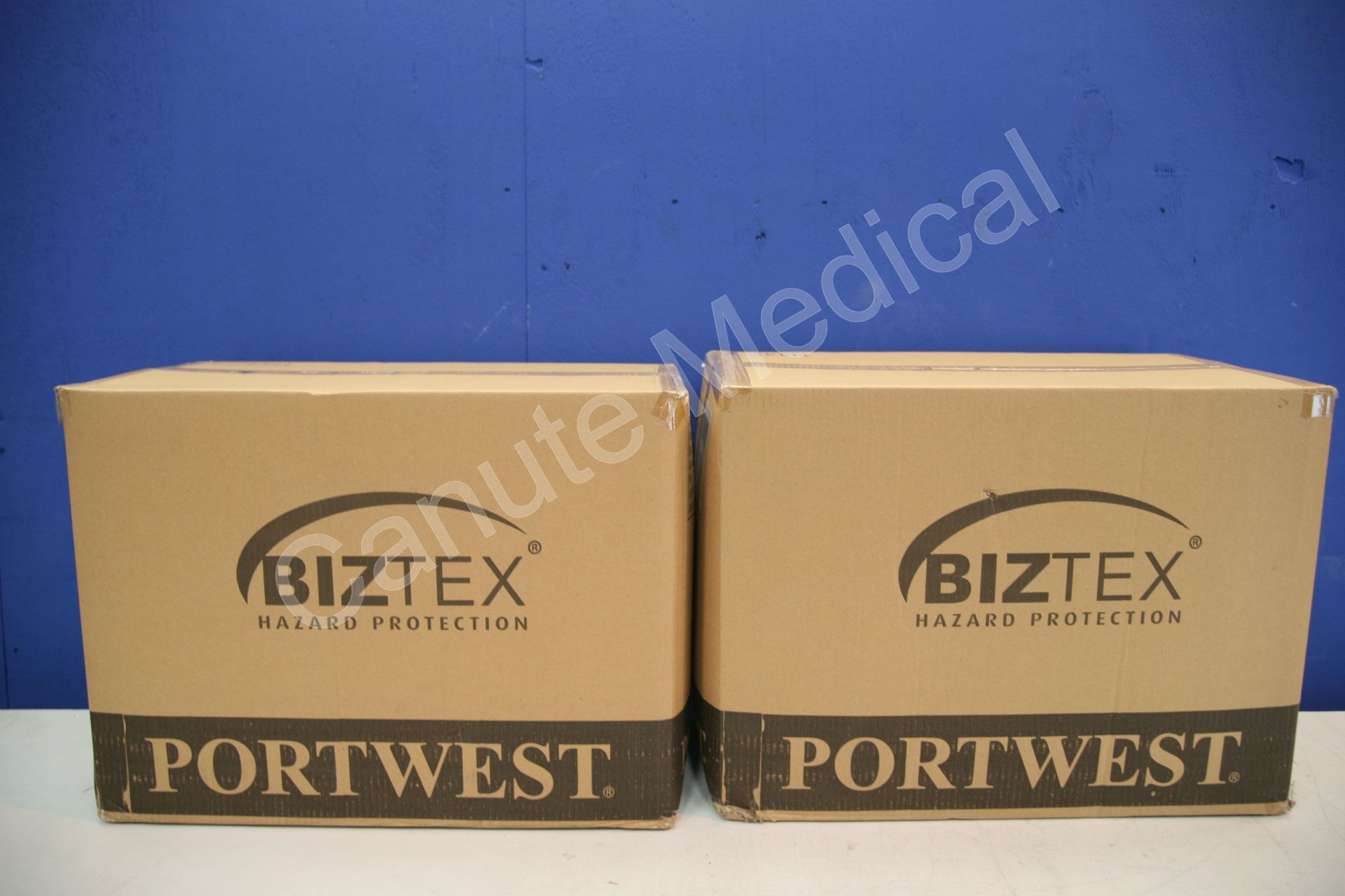 2x Box Of Portwest Biztex Micro Porous Hazardous Protection Suits (Approximately 50 Per Box )