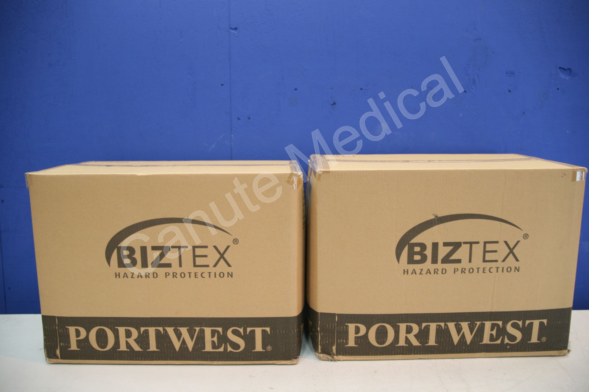 2x Box Of Portwest Biztex Micro Porous Hazardous Protection Suits (Approximately 50 Per Box )