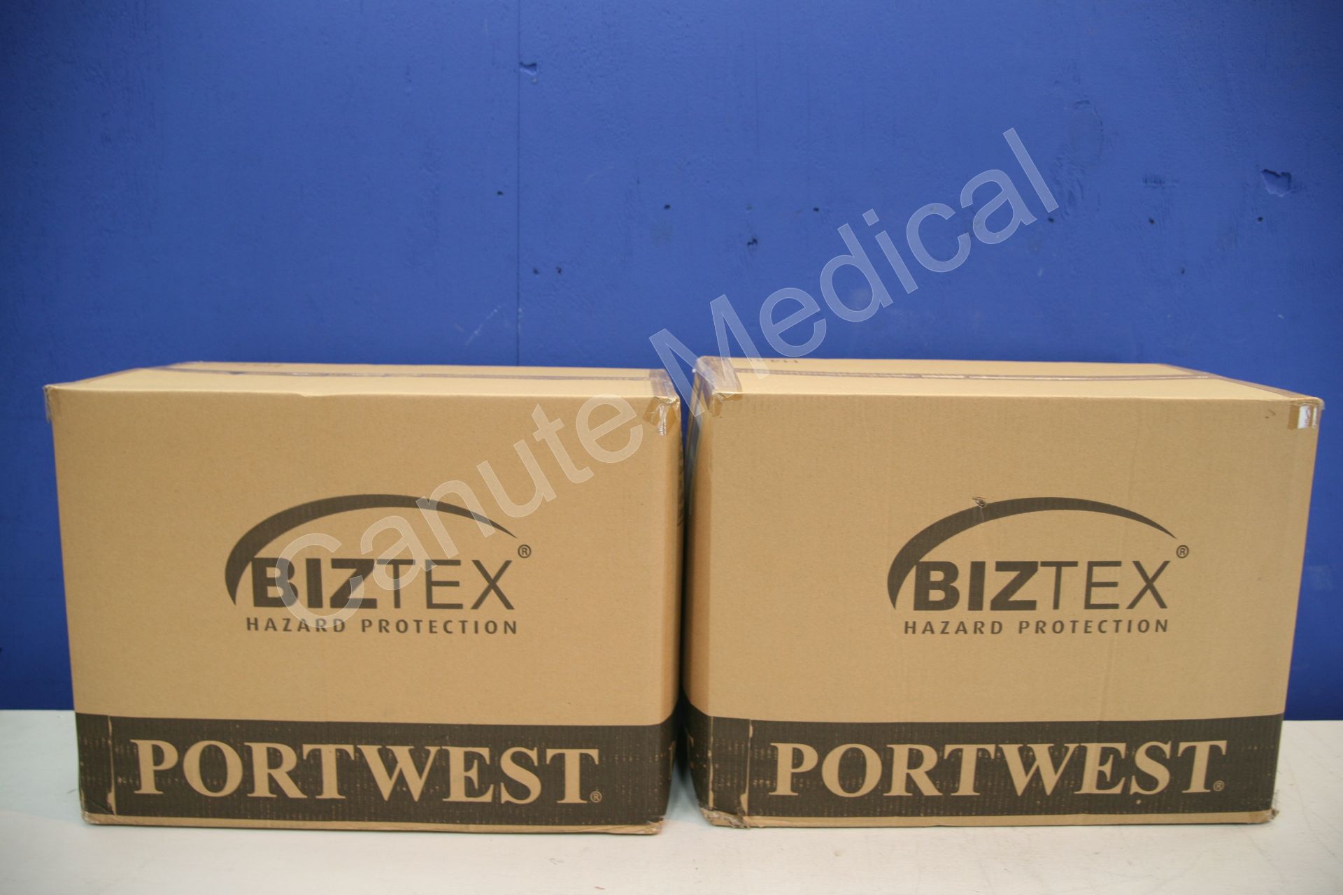 2x Box Of Portwest Biztex Micro Porous Hazardous Protection Suits (Approximately 50 Per Box )