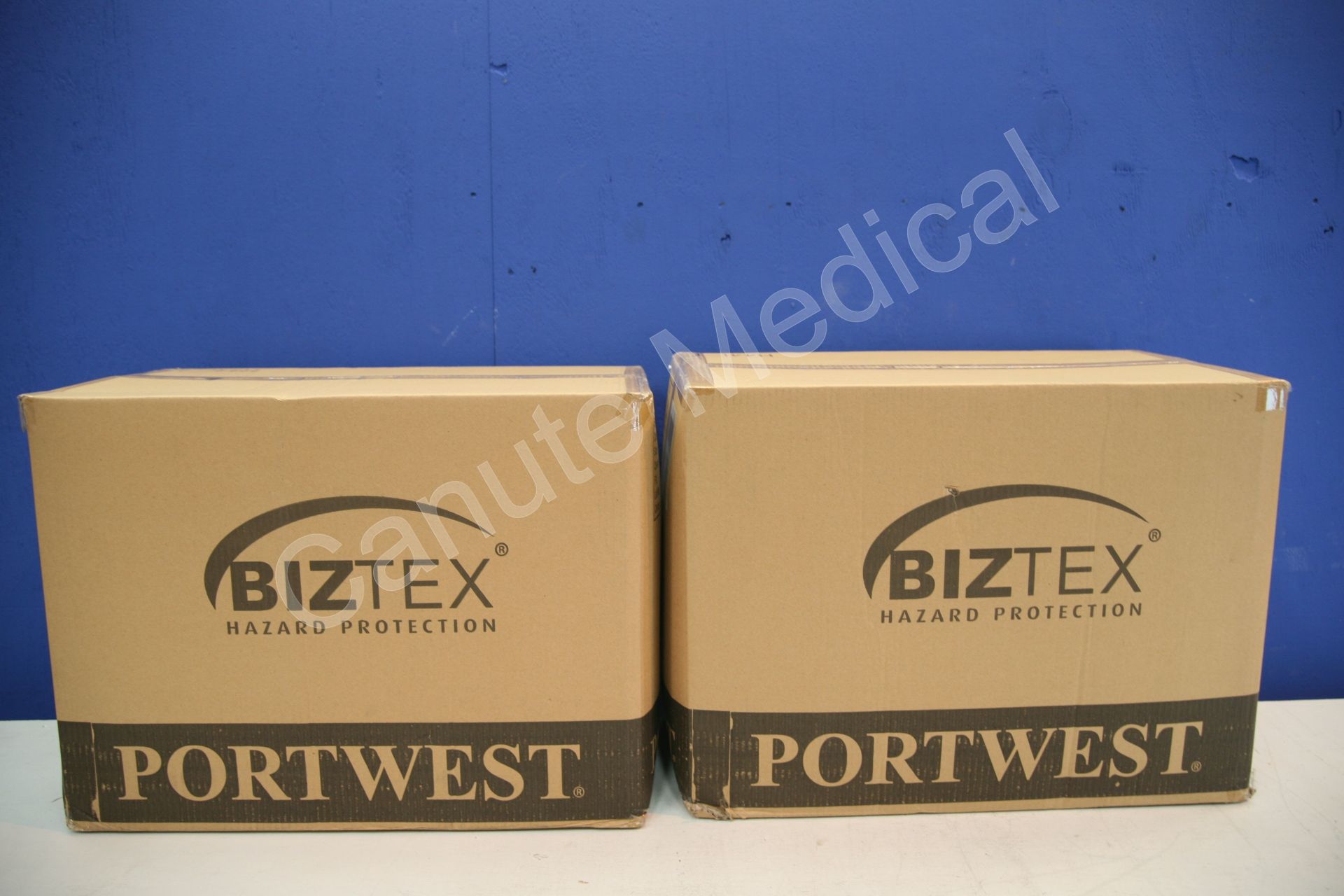 2x Box Of Portwest Biztex Micro Porous Hazardous Protection Suits (Approximately 50 Per Box )