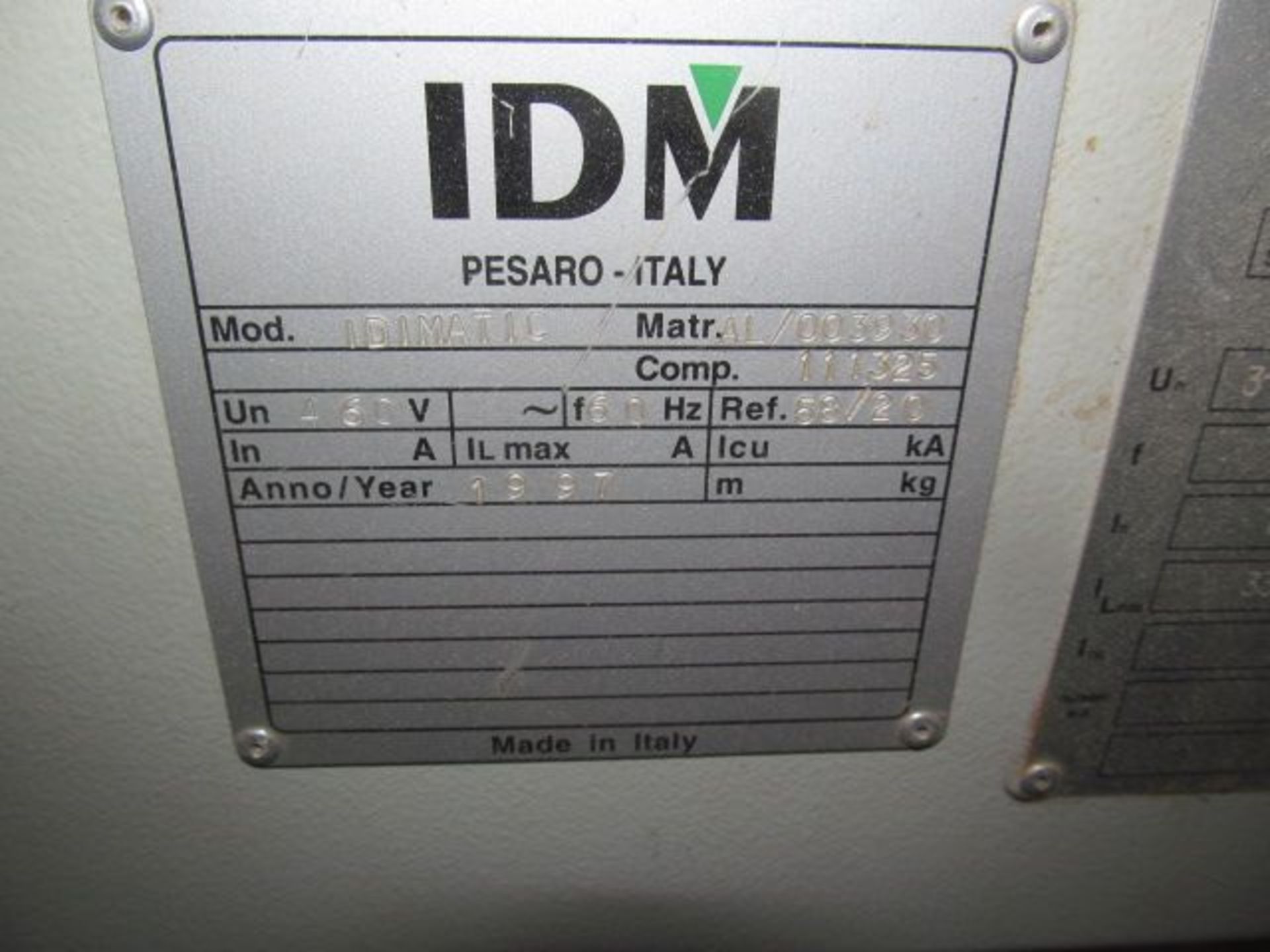 1997 IDM Idimatic edge bander, M/N AL/003930, with 16-drawer cabinet and contents, ass't edge bander - Image 11 of 17