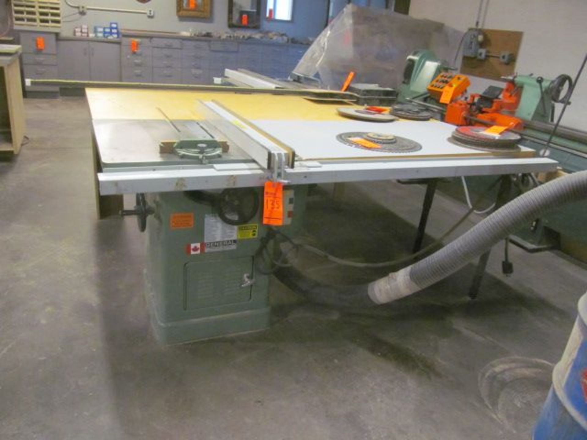 General tilting arbor 10" table saw, M/N 350, S/N G4431, with General Fence, 20A, 250V, 3 PH