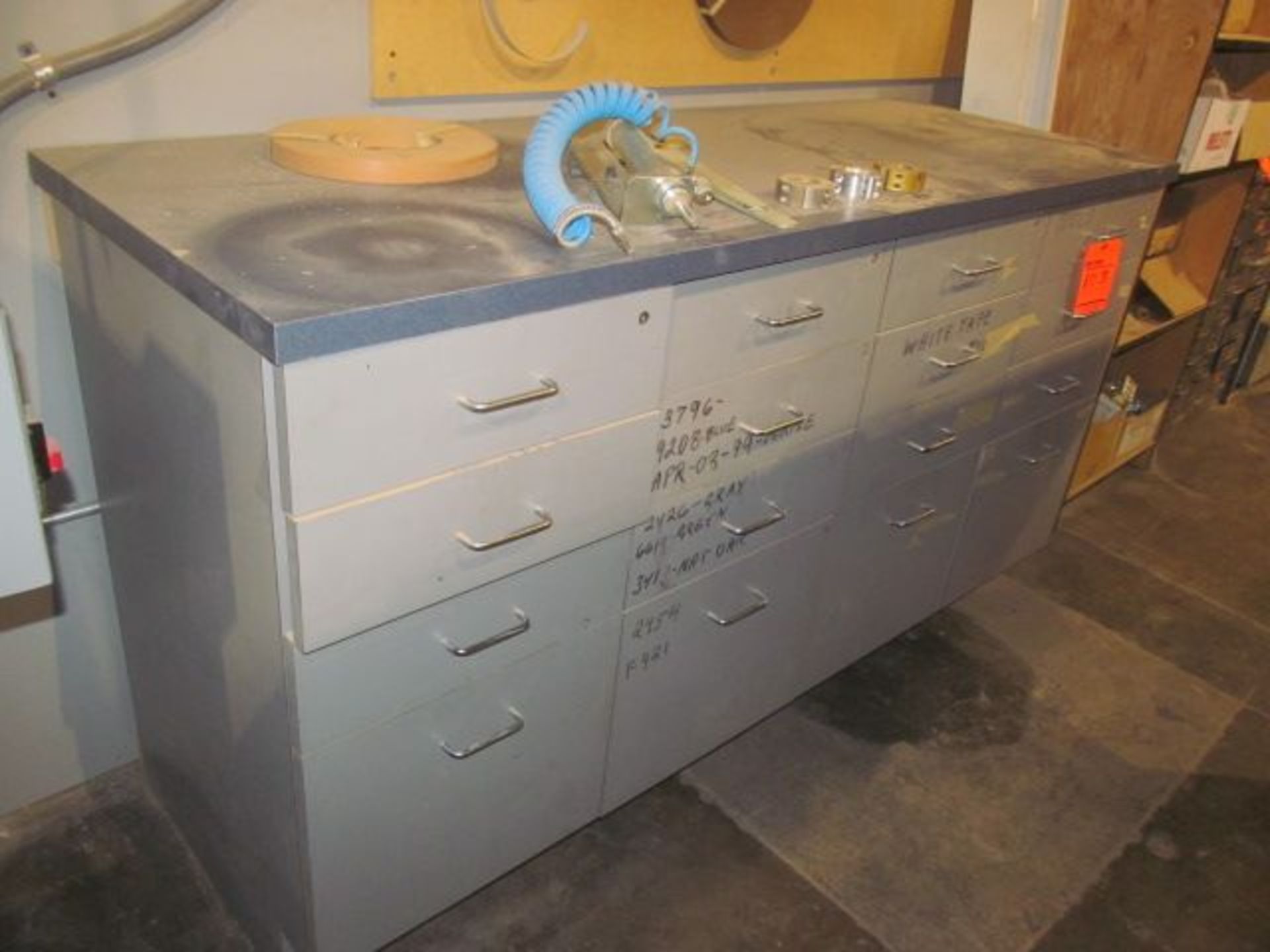 1997 IDM Idimatic edge bander, M/N AL/003930, with 16-drawer cabinet and contents, ass't edge bander - Image 12 of 17