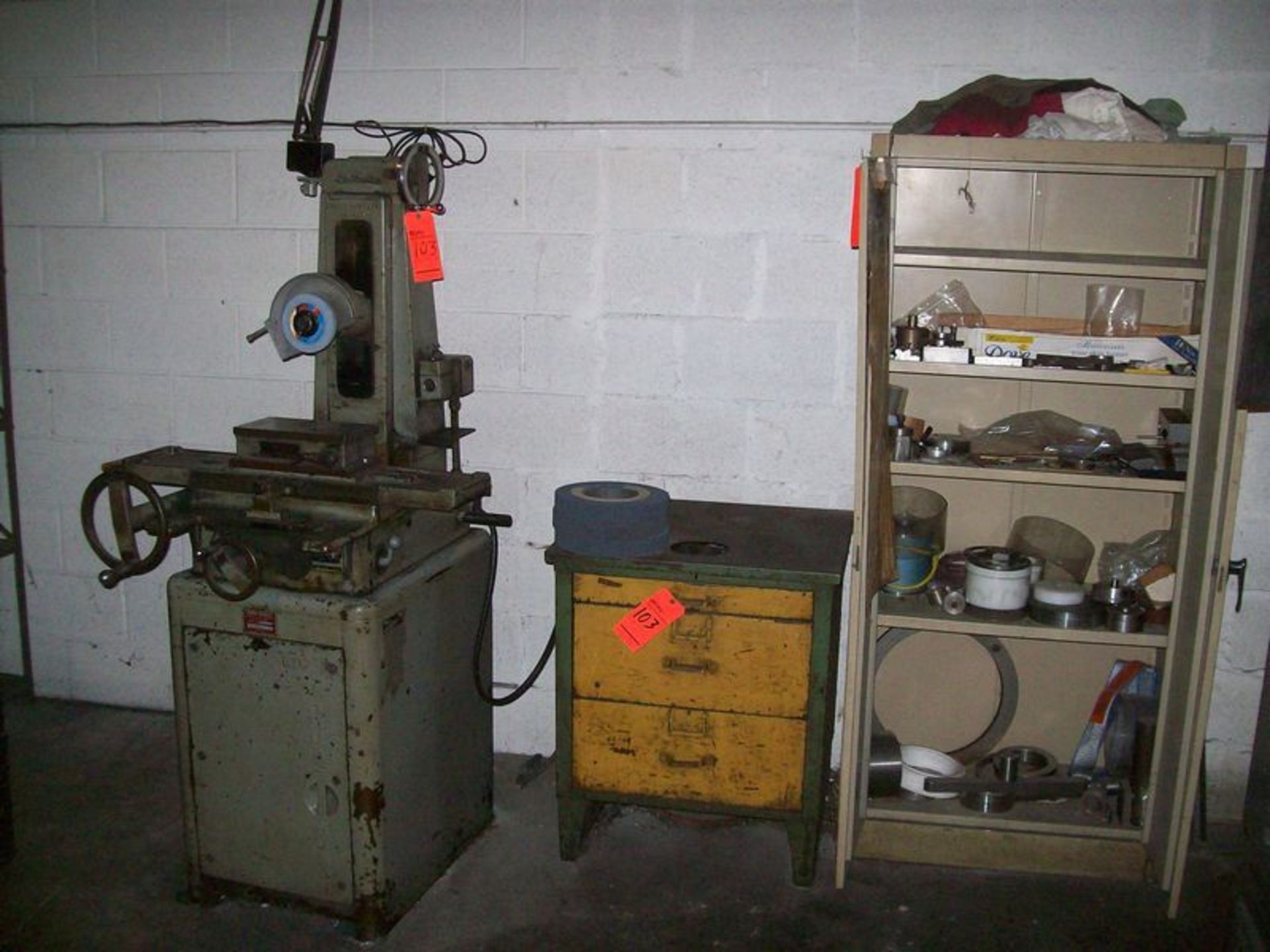 Bovar-Schultz 6/12 surface grinder, M/N 612, S/N 9181, with B&S 5-1/2" X 10-1.2" magnetic chuck, and