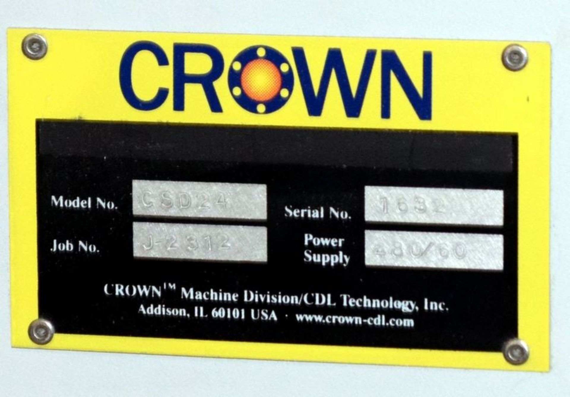 Crown Machine Low Impact Super Pellet Dryer, Model CSD24, Stainless Steel. Approximate 24" wide x - Image 6 of 10