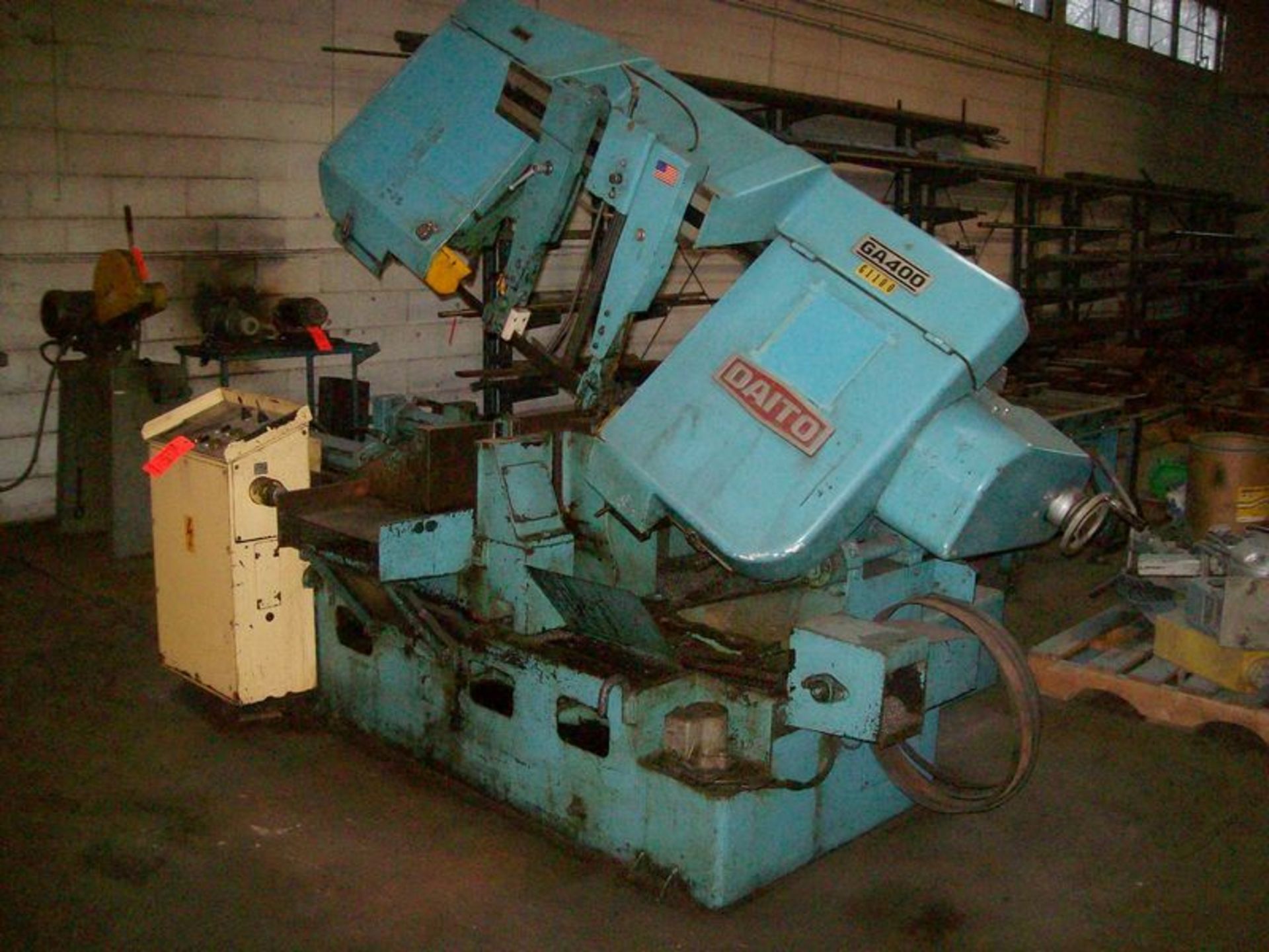 Daito horizontal metal band saw, M/N GA400, S/N not available, with 16" X 8-1/2" cap, digital