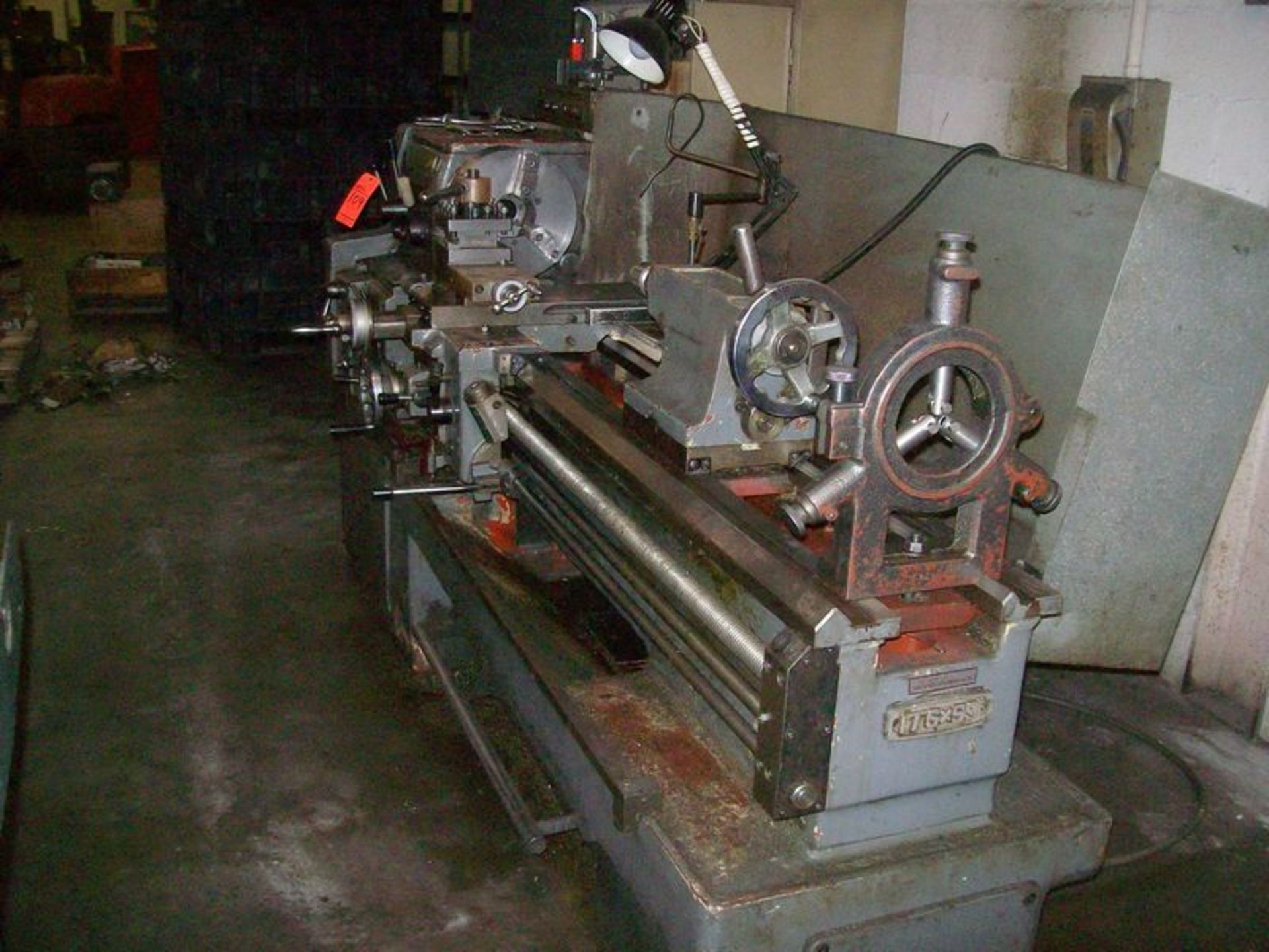 Wacheon engine lathe, M/N WL-435, S/N 8803-56, with 12", 3-jaw chuck, 18" BC, 80" bed, stead rest - Image 3 of 4