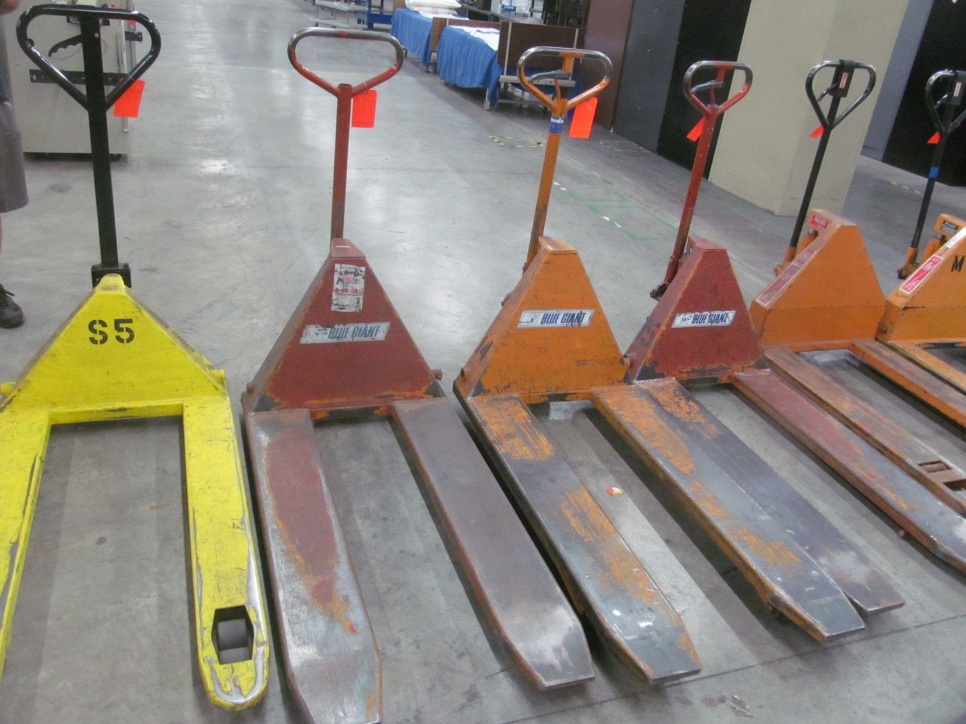 Lot of (2) Manual Hydraulic pallet jacks-one does not raise up