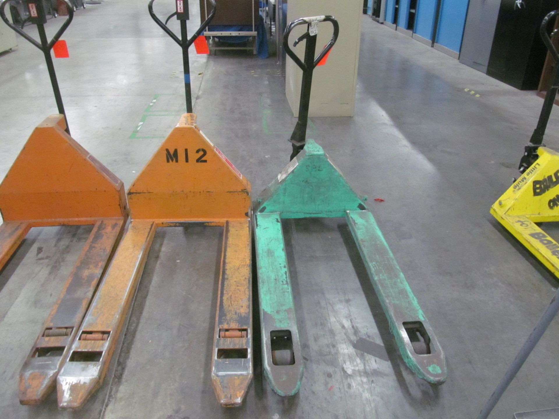 Lot of (2) Manual Hydraulic pallet jacks