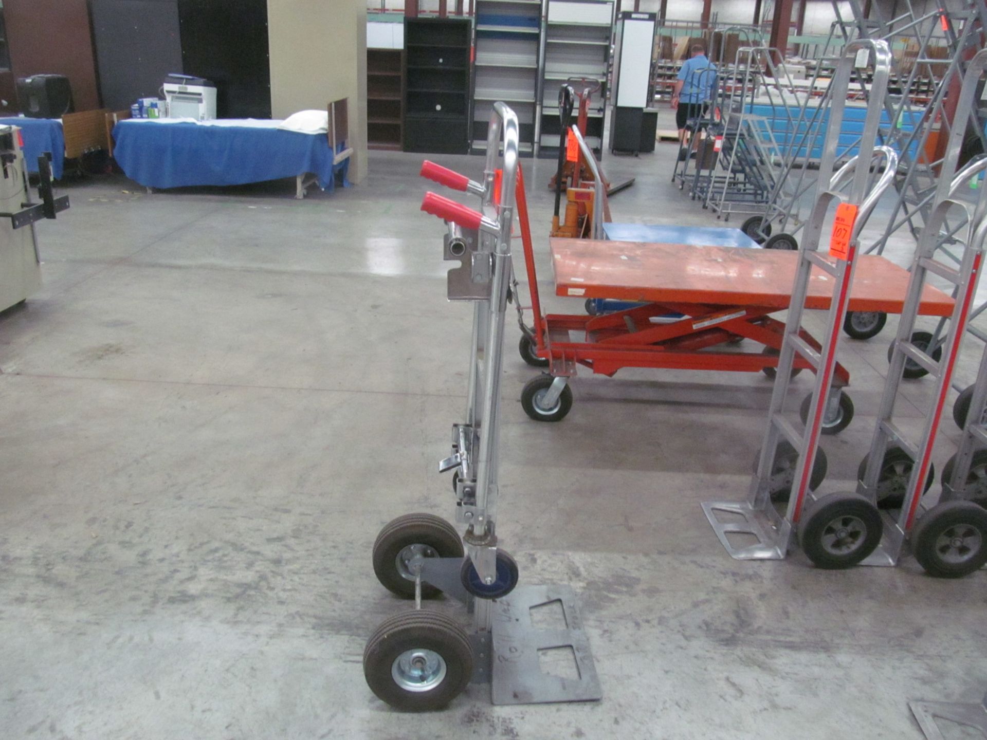 Lot of (3) assorted 2 wheel hand trucks (dollies), (2) Magliner, Type A nose, solid tire, and (1) - Image 3 of 3