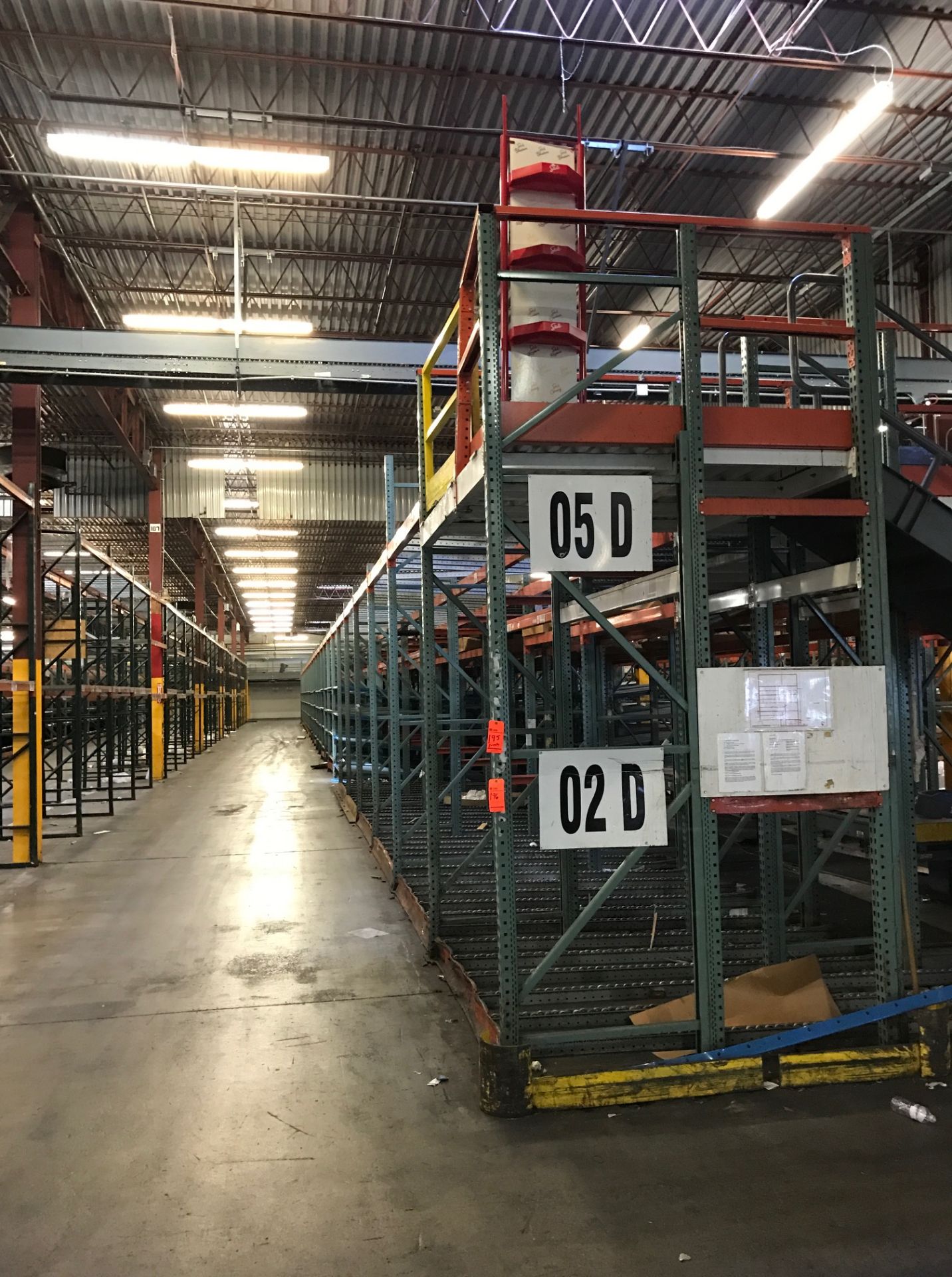 Lot of assorted flow rack type racking system, includes (26) sections, (54) assorted uprights 11