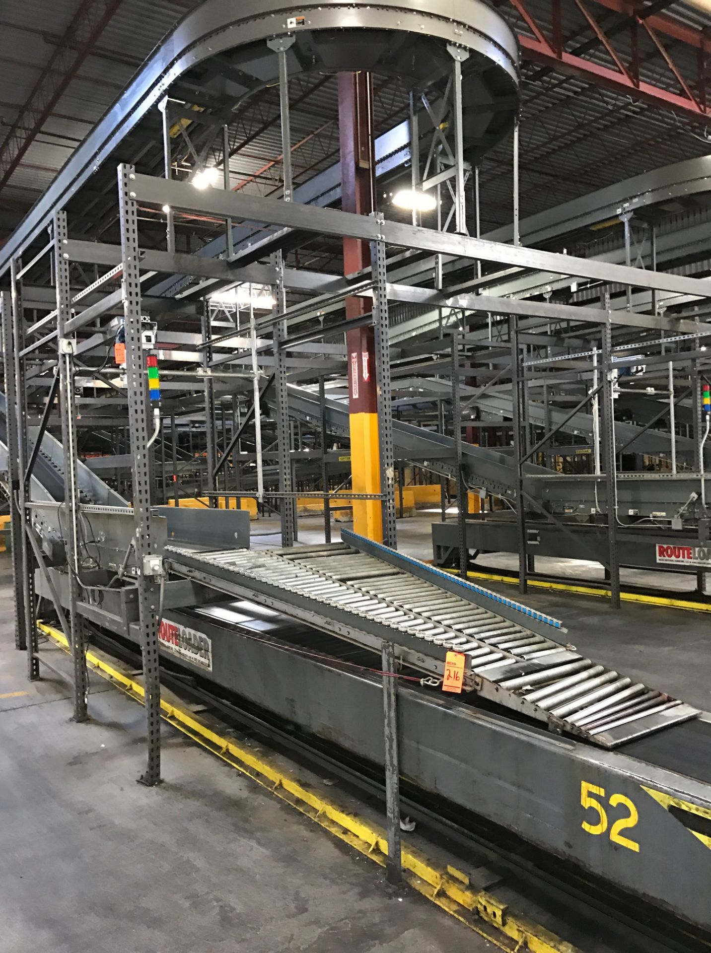 Lot of assorted Buschman conveyor system and mezzanine in its entirety-Includes Lots 216 to 225-