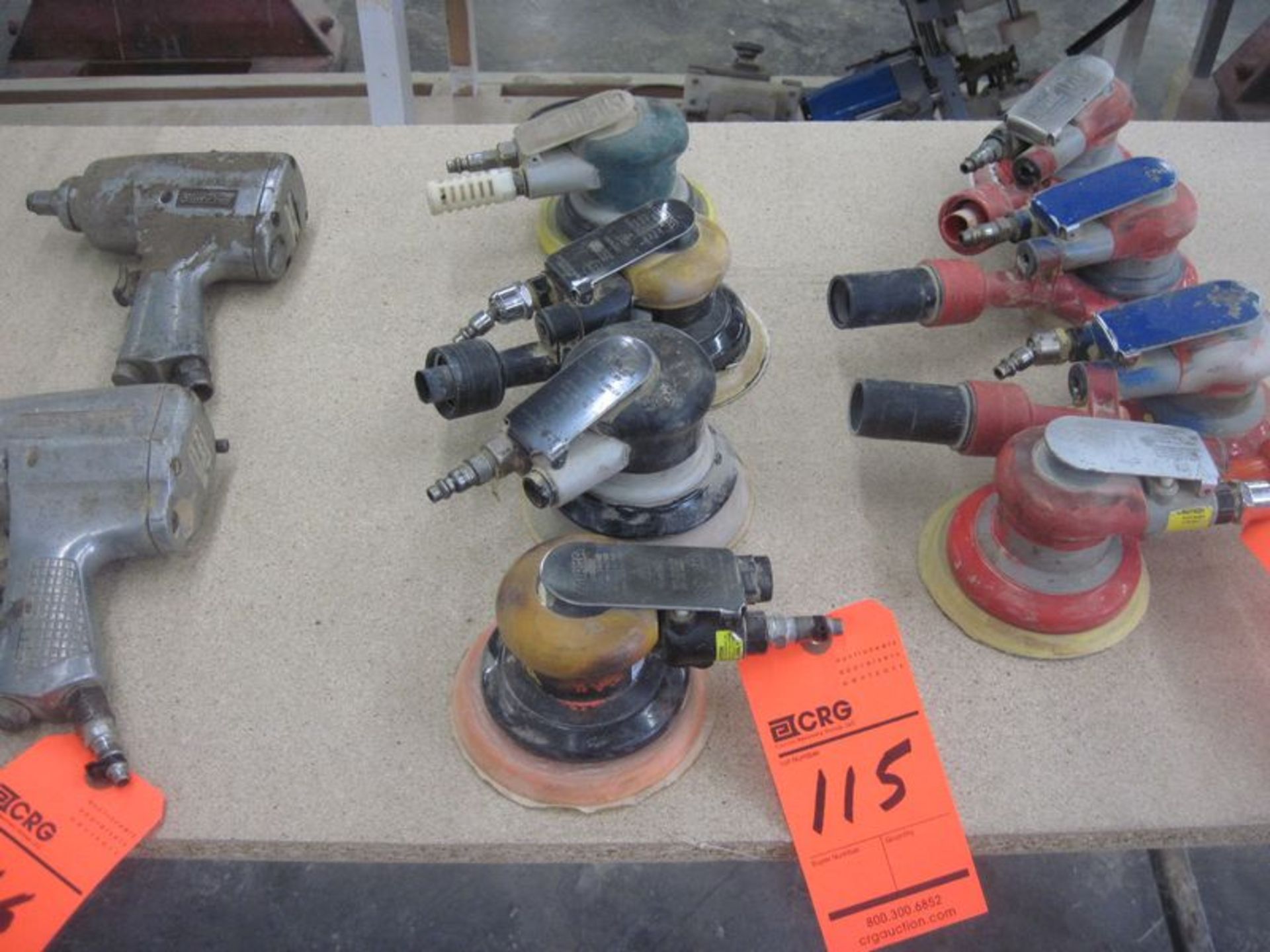 Lot (4) pneumatic sanders