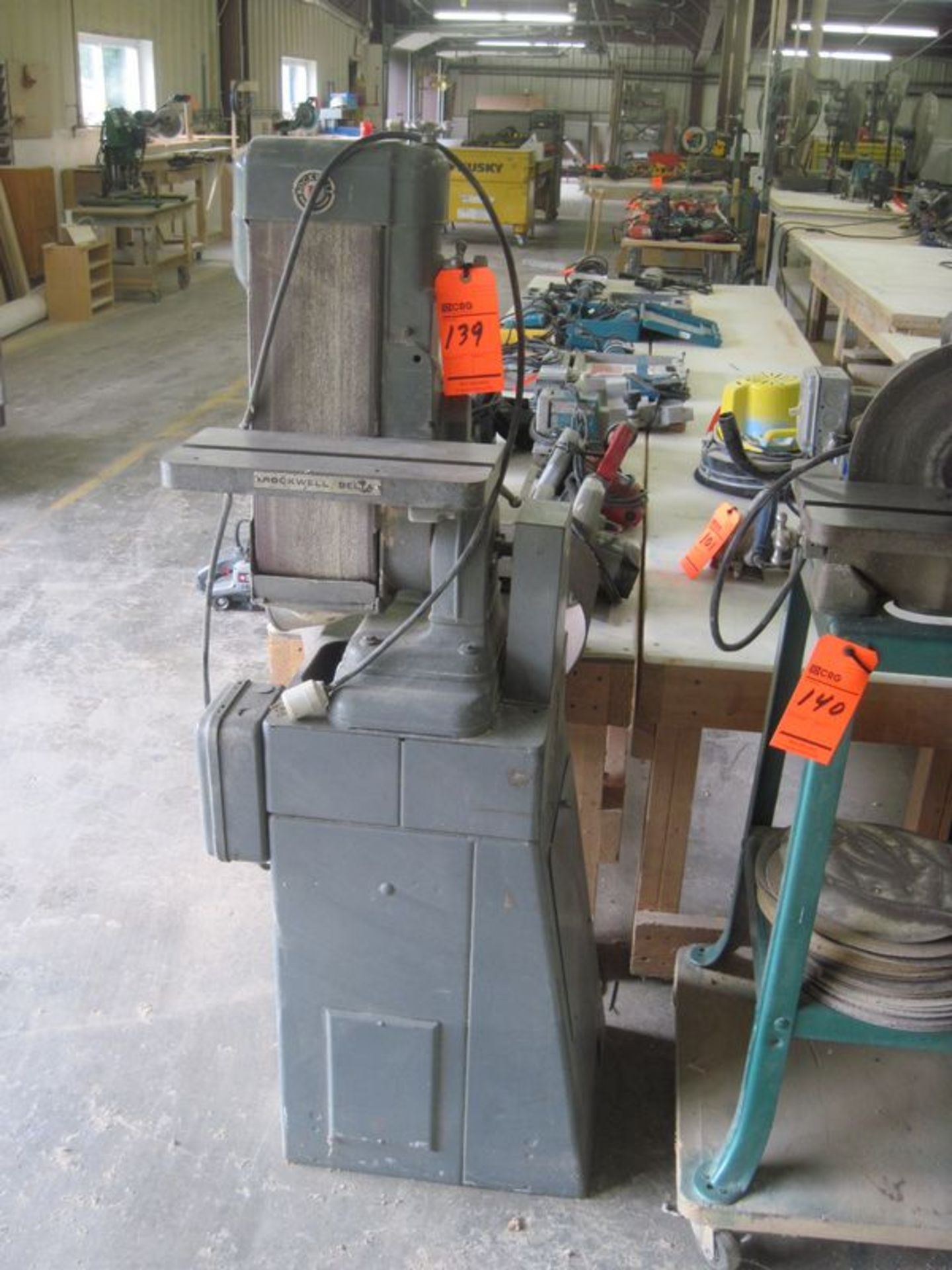 Rockwell/Delta 4" belt sander, M/N 31-520, S/N FM-9439, 1 PH