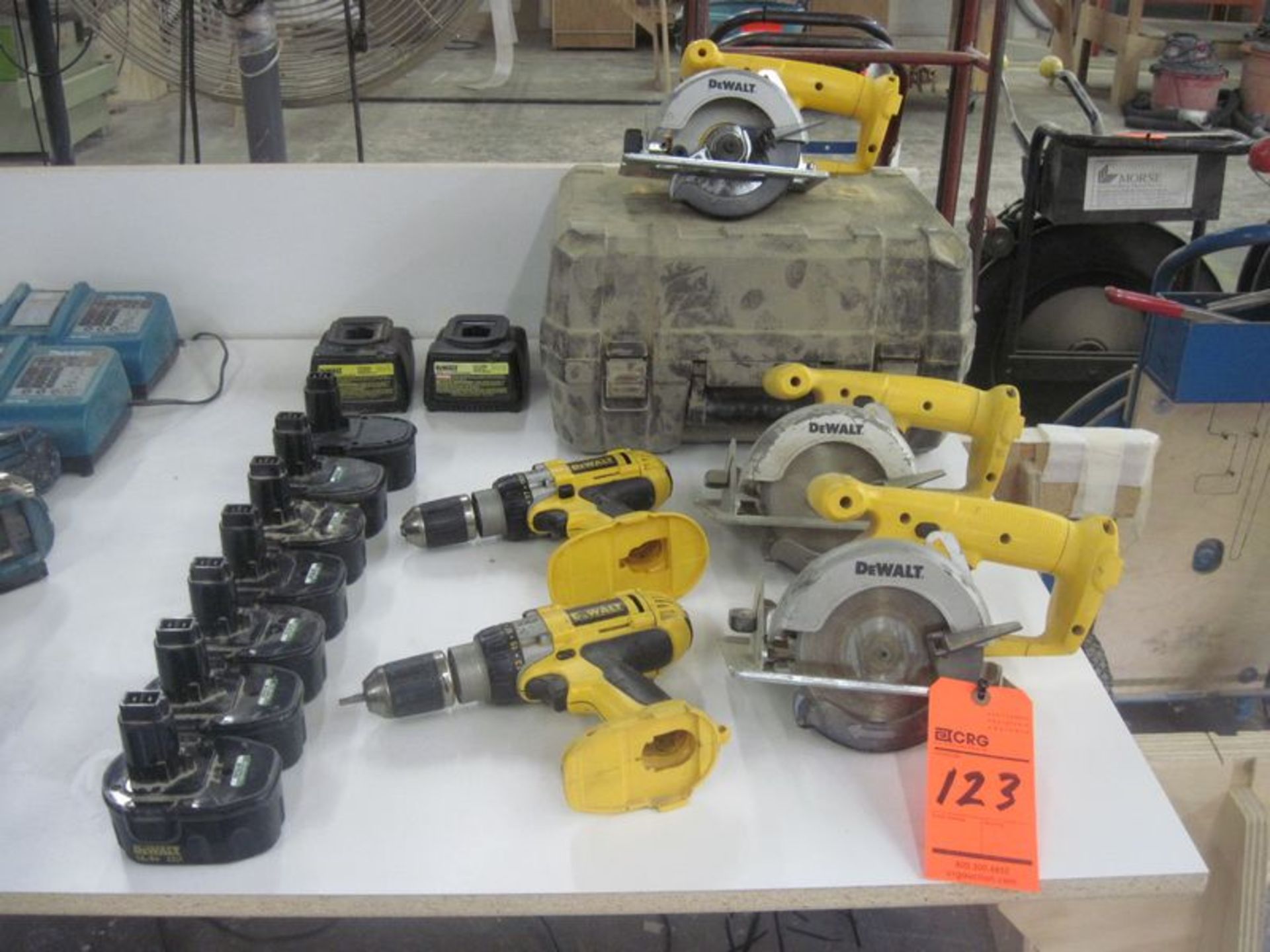 Lot Dewalt battery operated hand tools