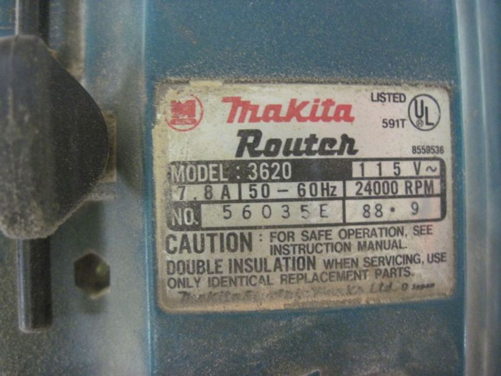 Makita router, M/N 3620, with table - Image 2 of 2