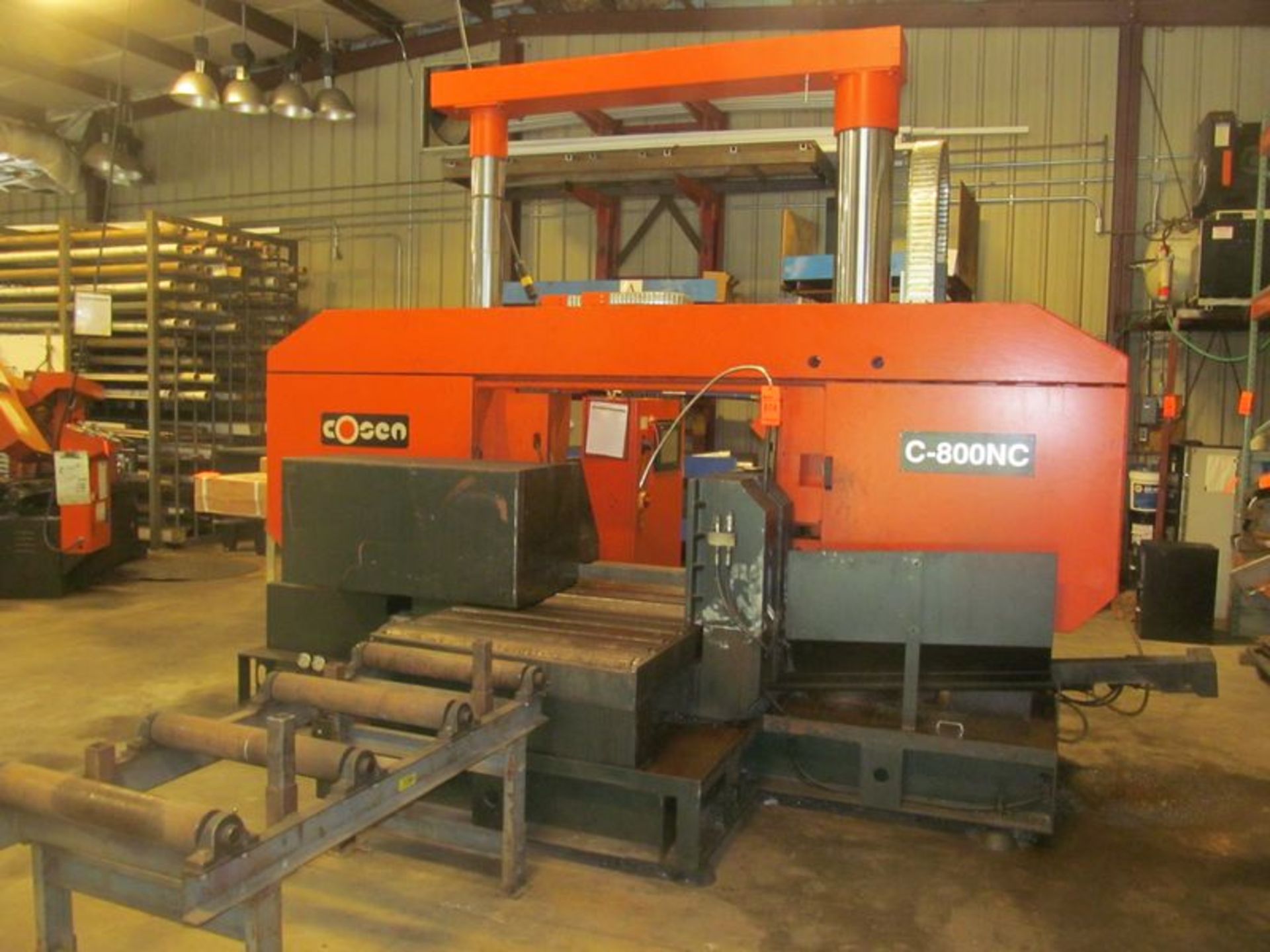 2008 Cosen C800NC CNC horizontal metal band saw, capacity round 31.5", square 31.5", rectangle 31.5"