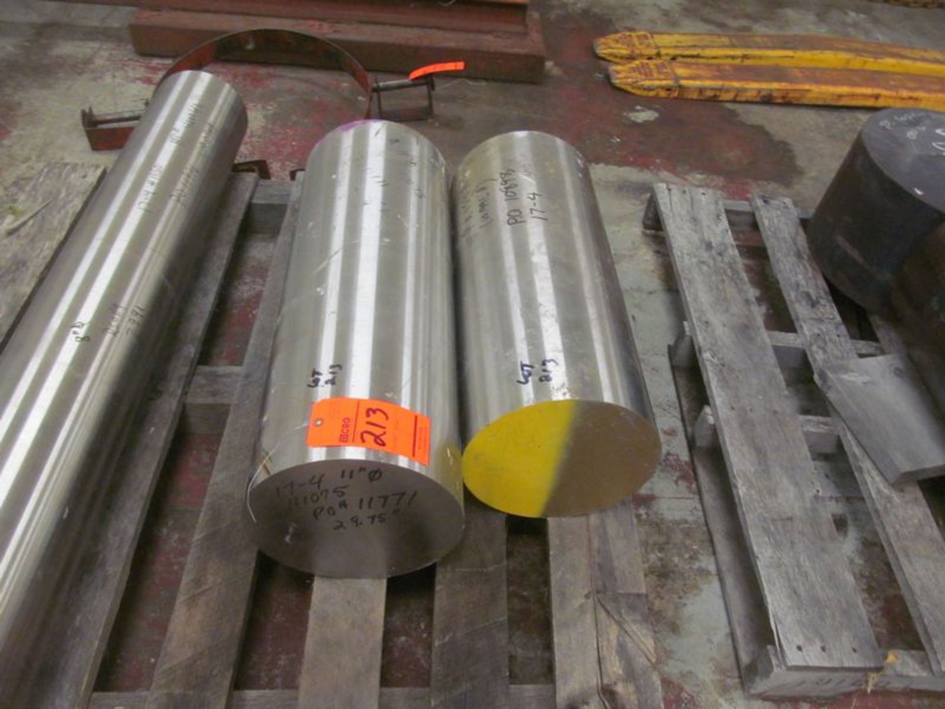 Lot of (2) pieces Stainless Steel grade 17-4, (1) 11" diameter x 25.5" lenth, and (1) 11" diameter x - Image 2 of 2