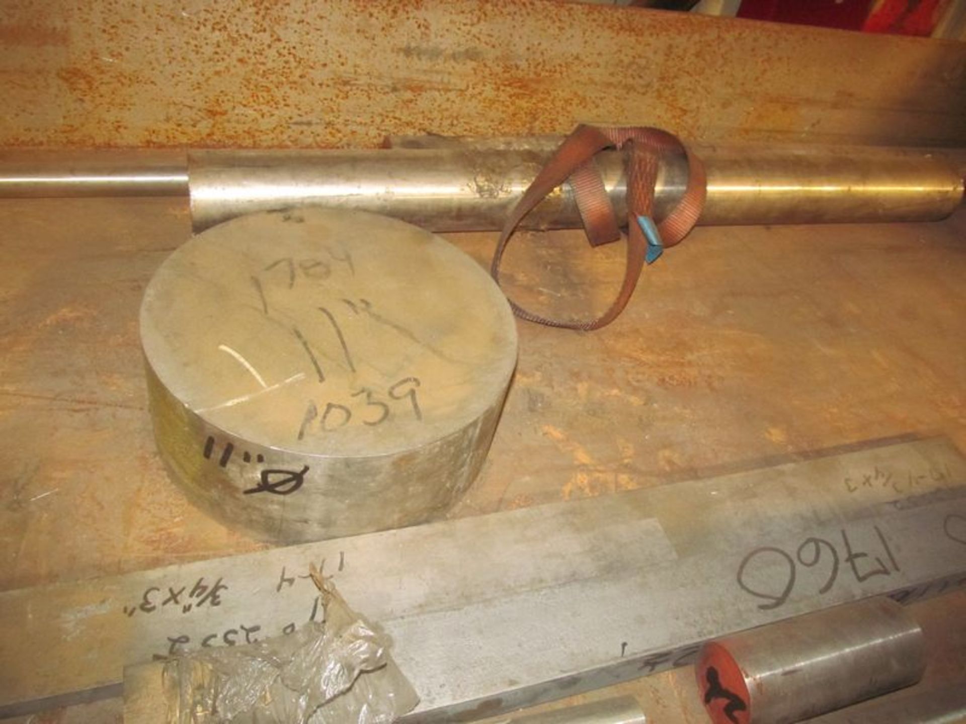 Lot of Stainless Steel grade 440C, 1"-2 3/4" diameter, round thickness, approx. 400 lbs. (rack 12) - Image 2 of 2