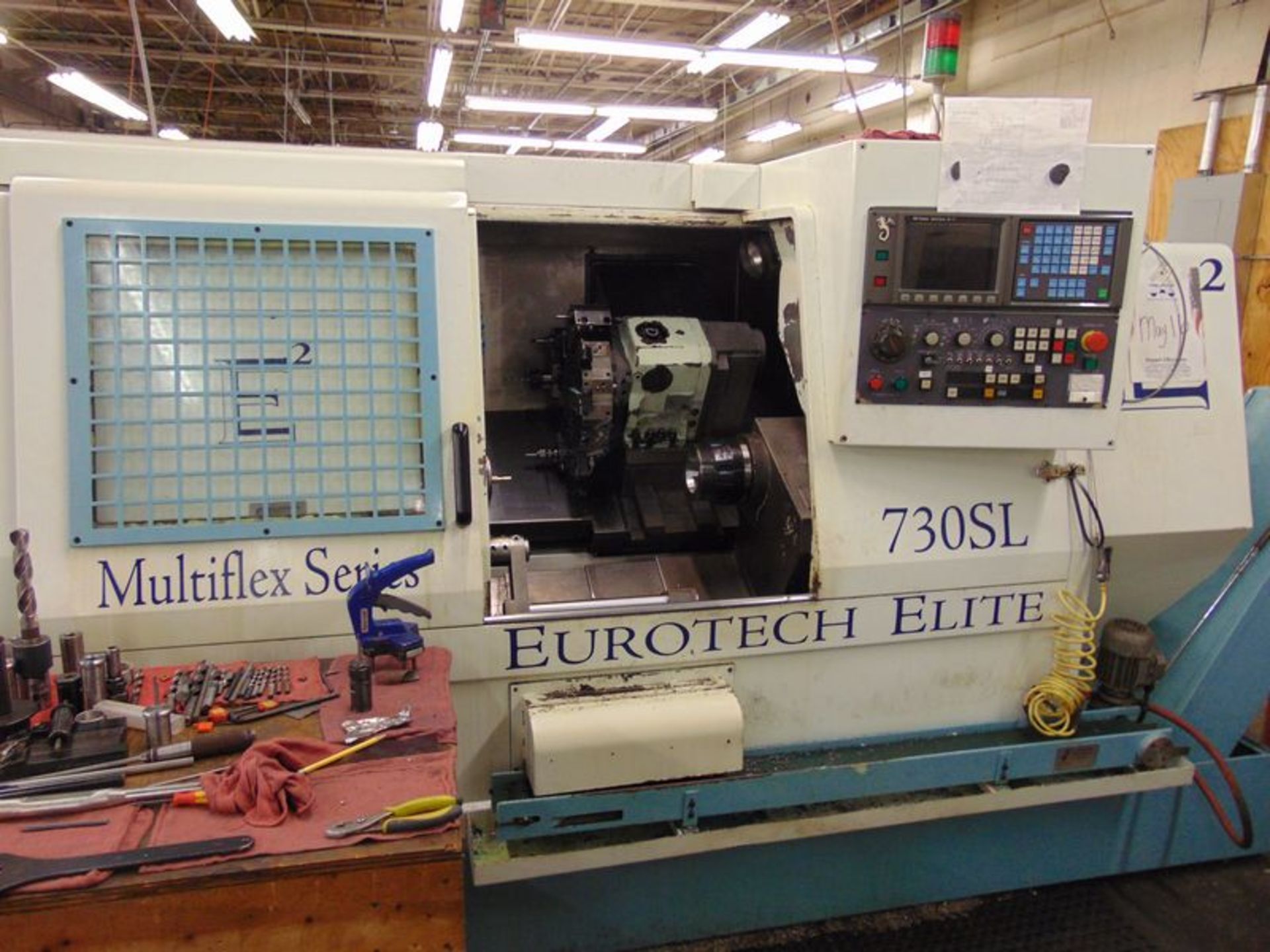 1994 Eurotech model 730SC/B.500/SM 12 tool turret, sub spindle, live tooling, GE Fanuc Series O-T