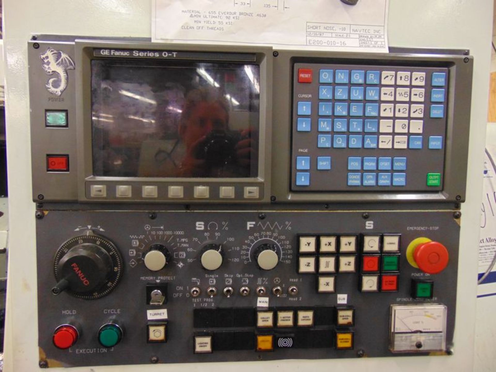 1994 Eurotech model 730SC/B.500/SM 12 tool turret, sub spindle, live tooling, GE Fanuc Series O-T - Image 3 of 4