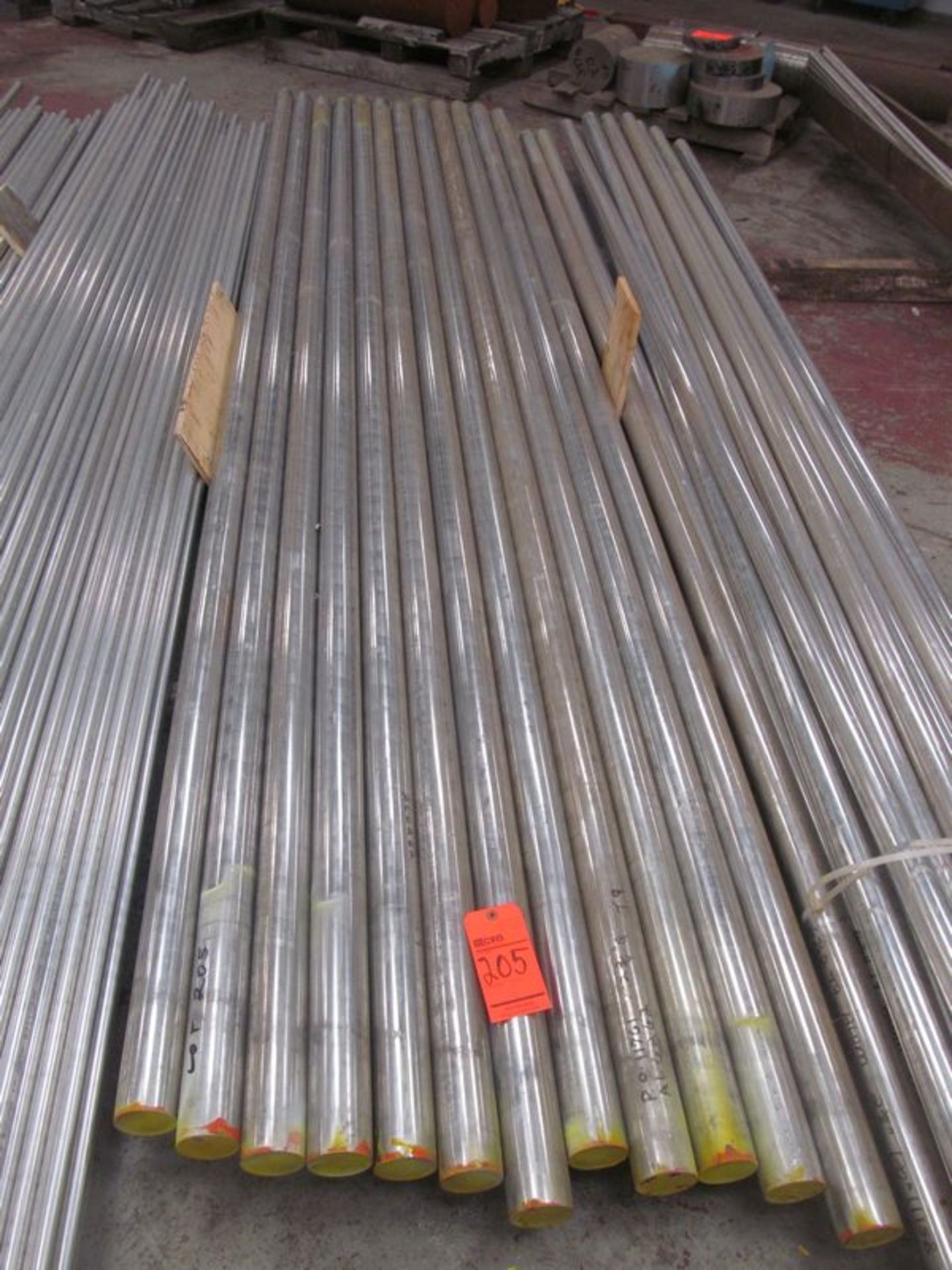 Lot of (12) pieces Aluminum grade 6262, 2 3/4" diameter x 144" length (Blg 1 floor)