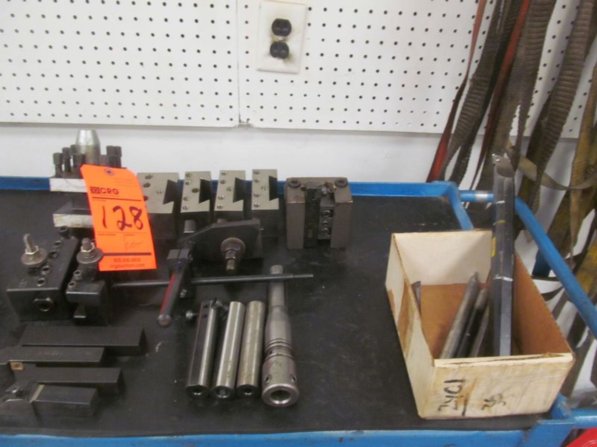 Lot includes tool holders, boring bars, tool cutters, etc.