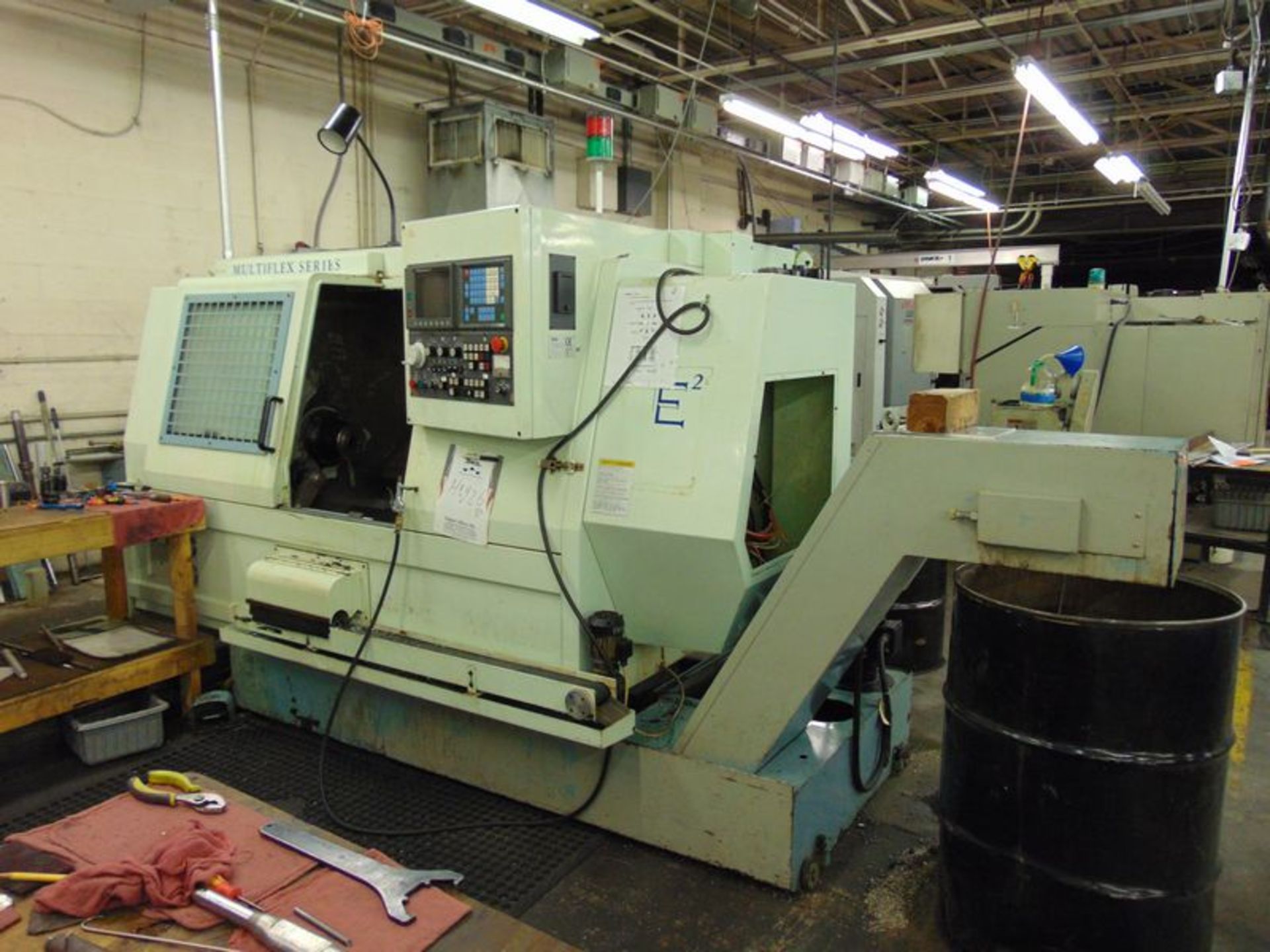 1995 Eurotech model 730SC/B.500/SM 12 tool turret, sub spindle, live tooling, GE Fanuc Series O-T