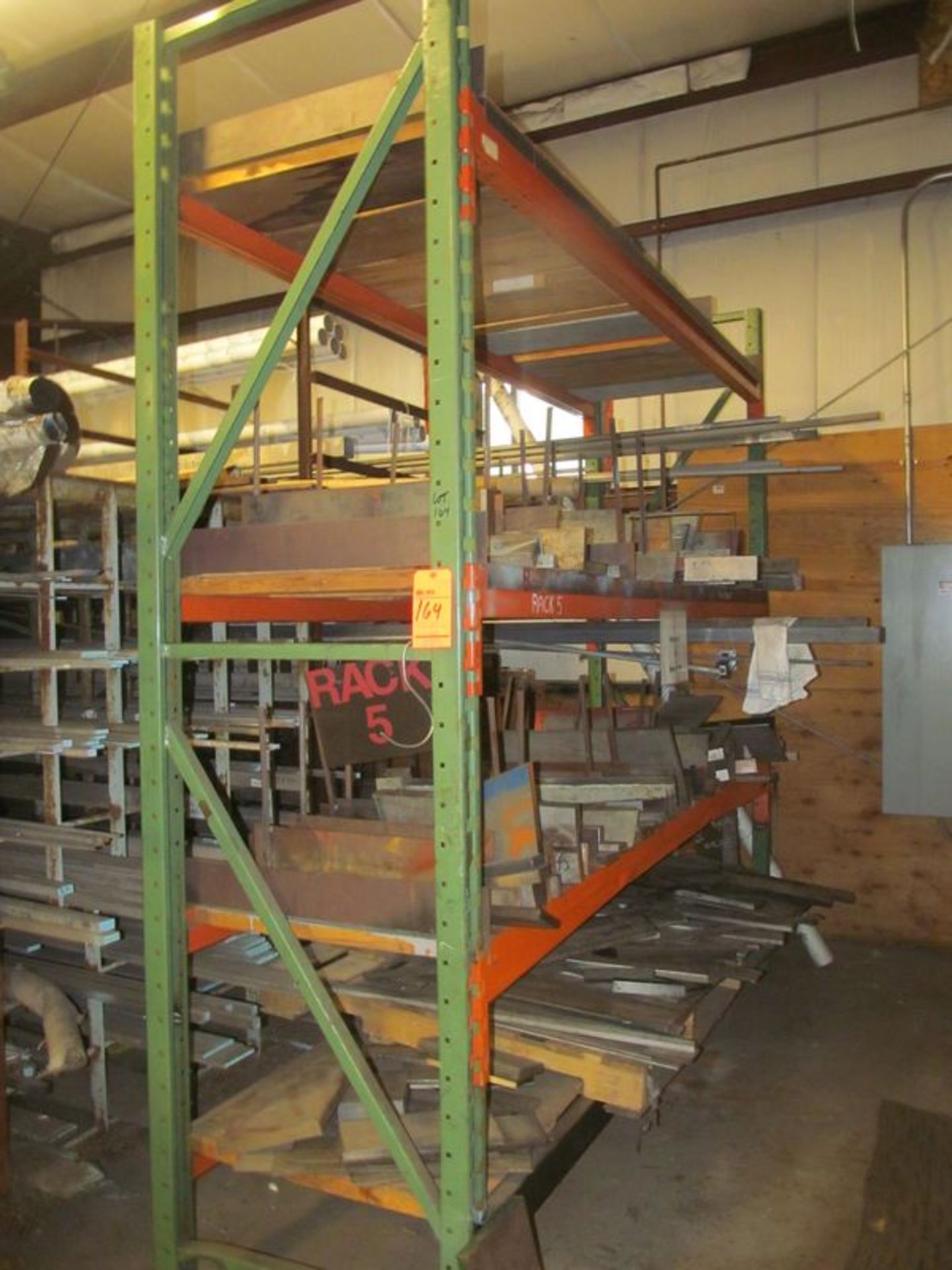 Lot of (3) assorted section metal pallet rack - Image 2 of 3