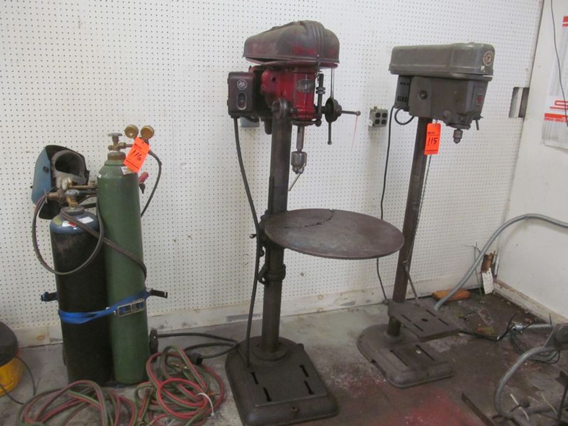 Delta 17" drill press, floor type, 1 HP, 3 PH