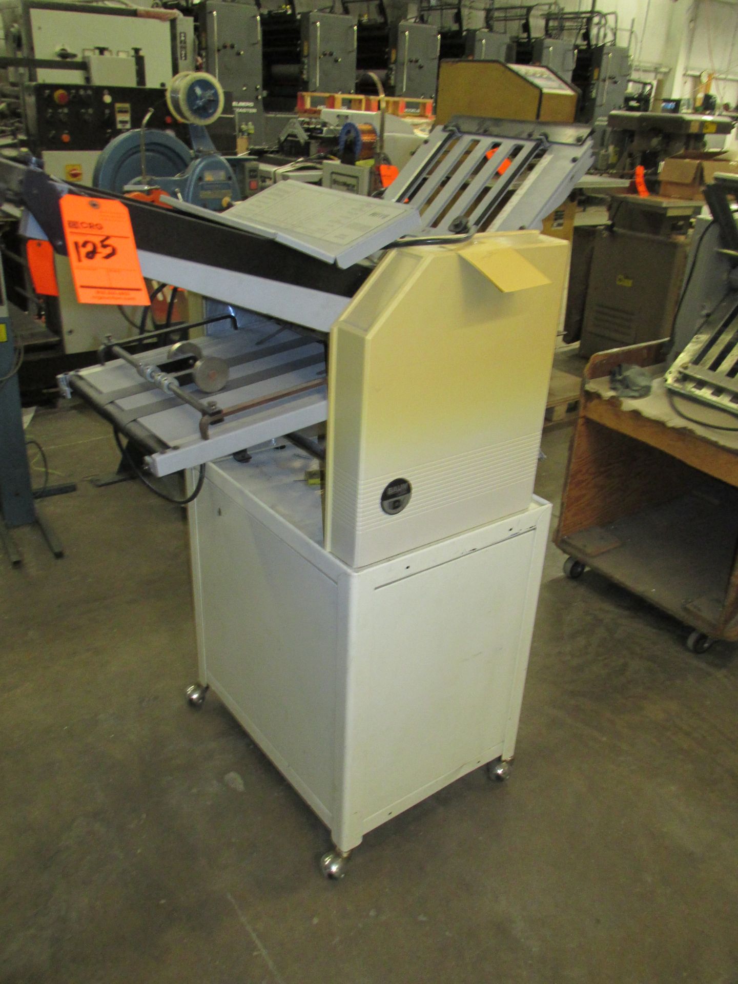 Baum 12" x 18" table-top friction feed folder